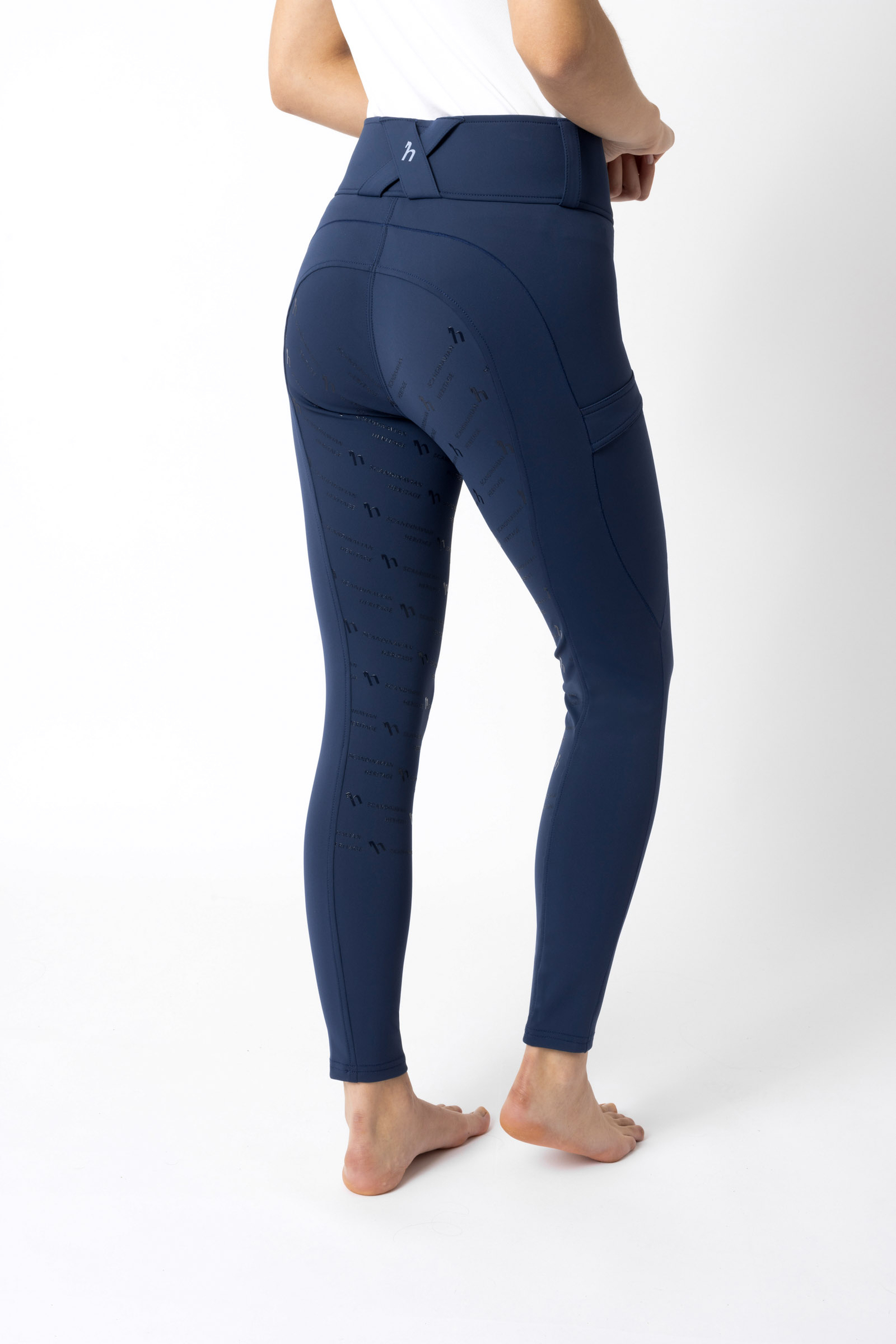 Pantalon d'&eacute;quitation fond int&eacute;gral grip fonctionnel Horze Camille, femme