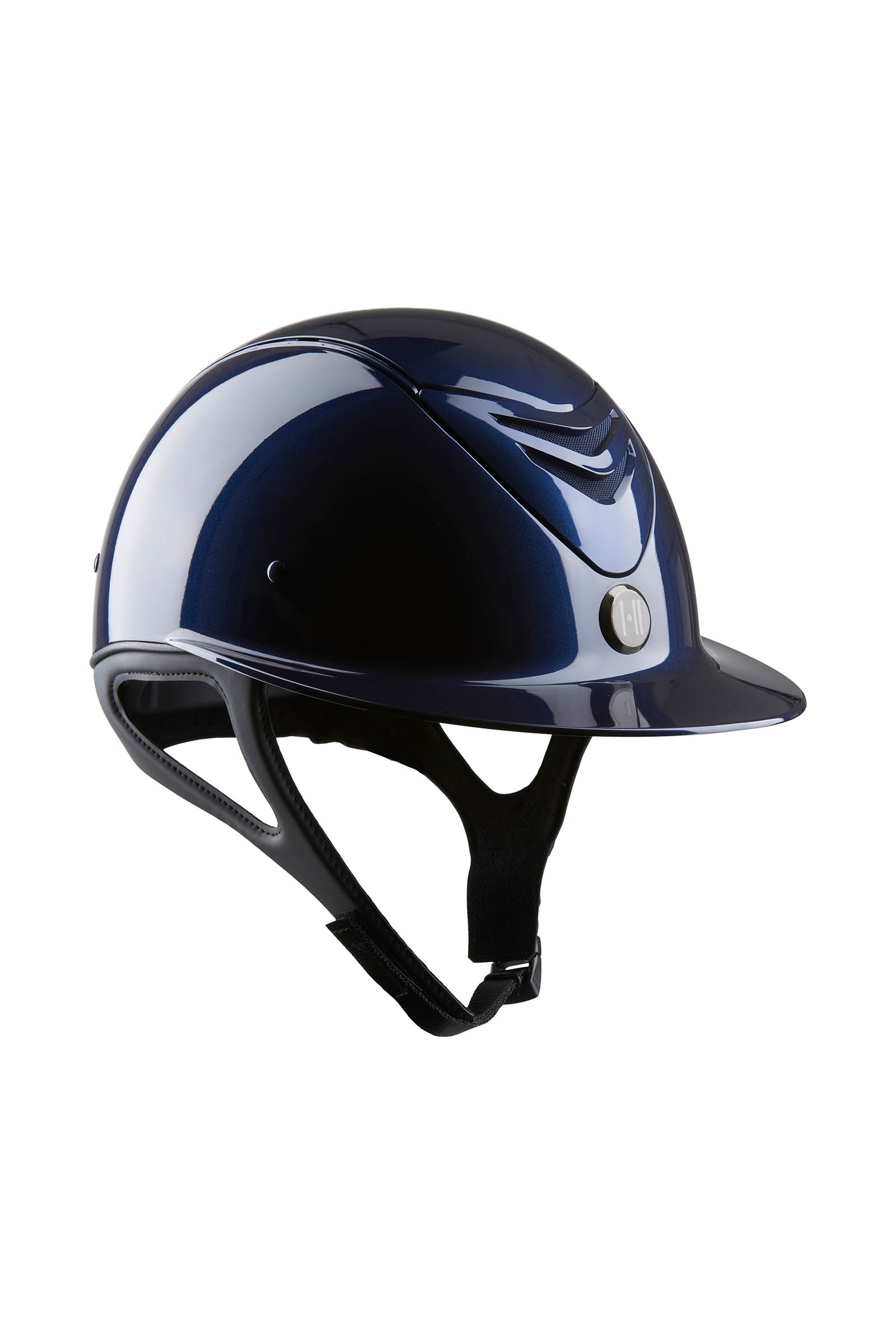 Navy Shiny Casque d'équitation Brillant Convertible OneK Avance