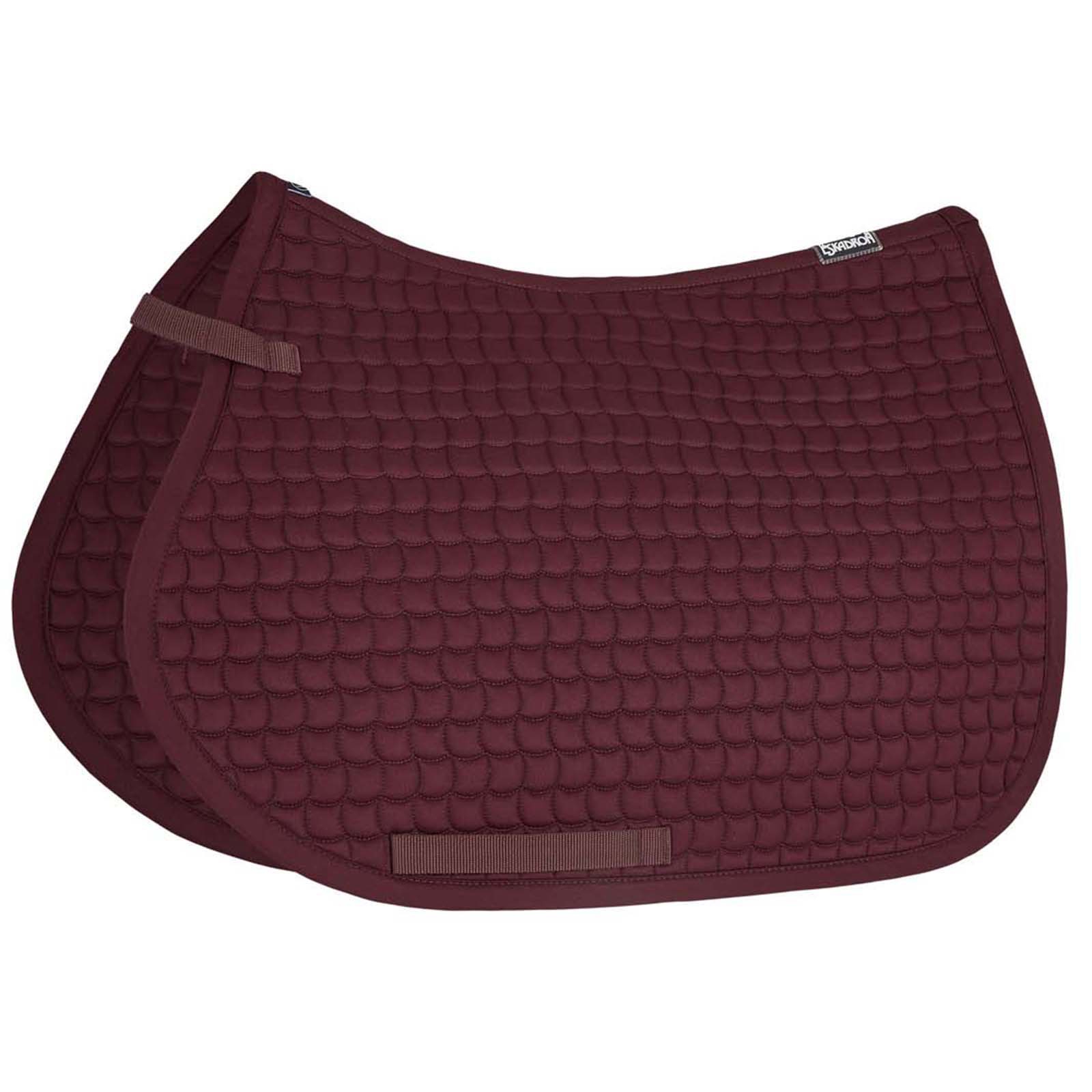 Burgundy Dark Red Tapis de selle Eskadron COTON