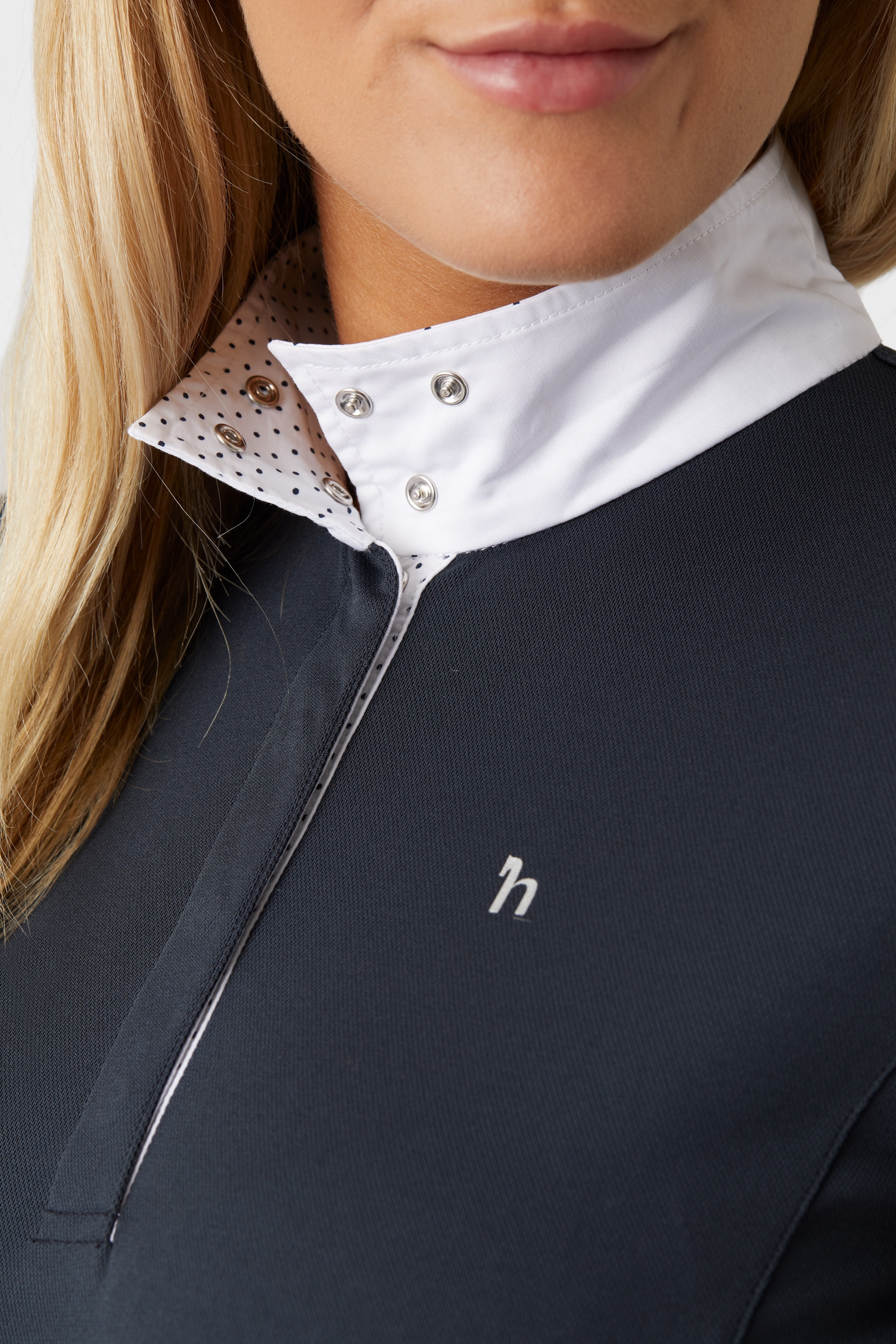 Polo d'équitation à manches courtes Horze Blaire, compétition, femme LSF 30+