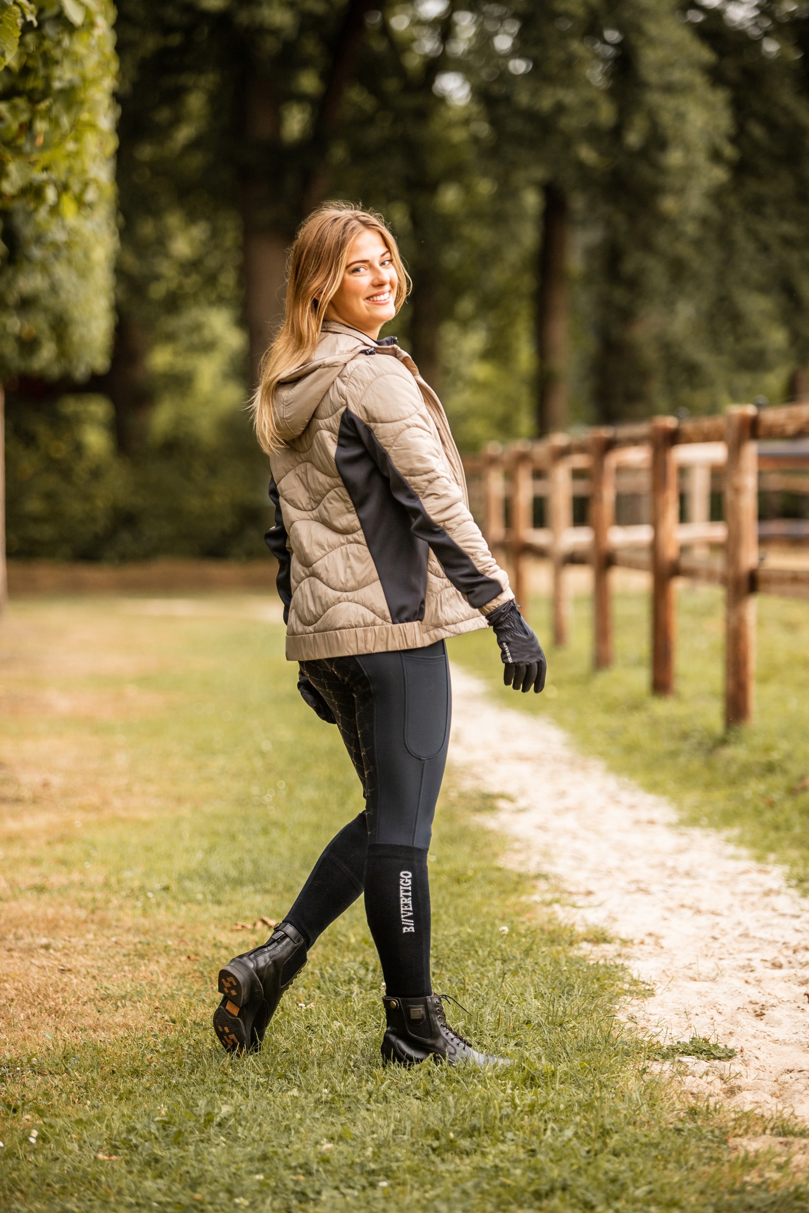 Veste d'&eacute;quitation hybride B Vertigo Brielle pour femme