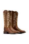 Ariat Bottes western Round Up Holly &agrave; bout carr&eacute; large pour femme  