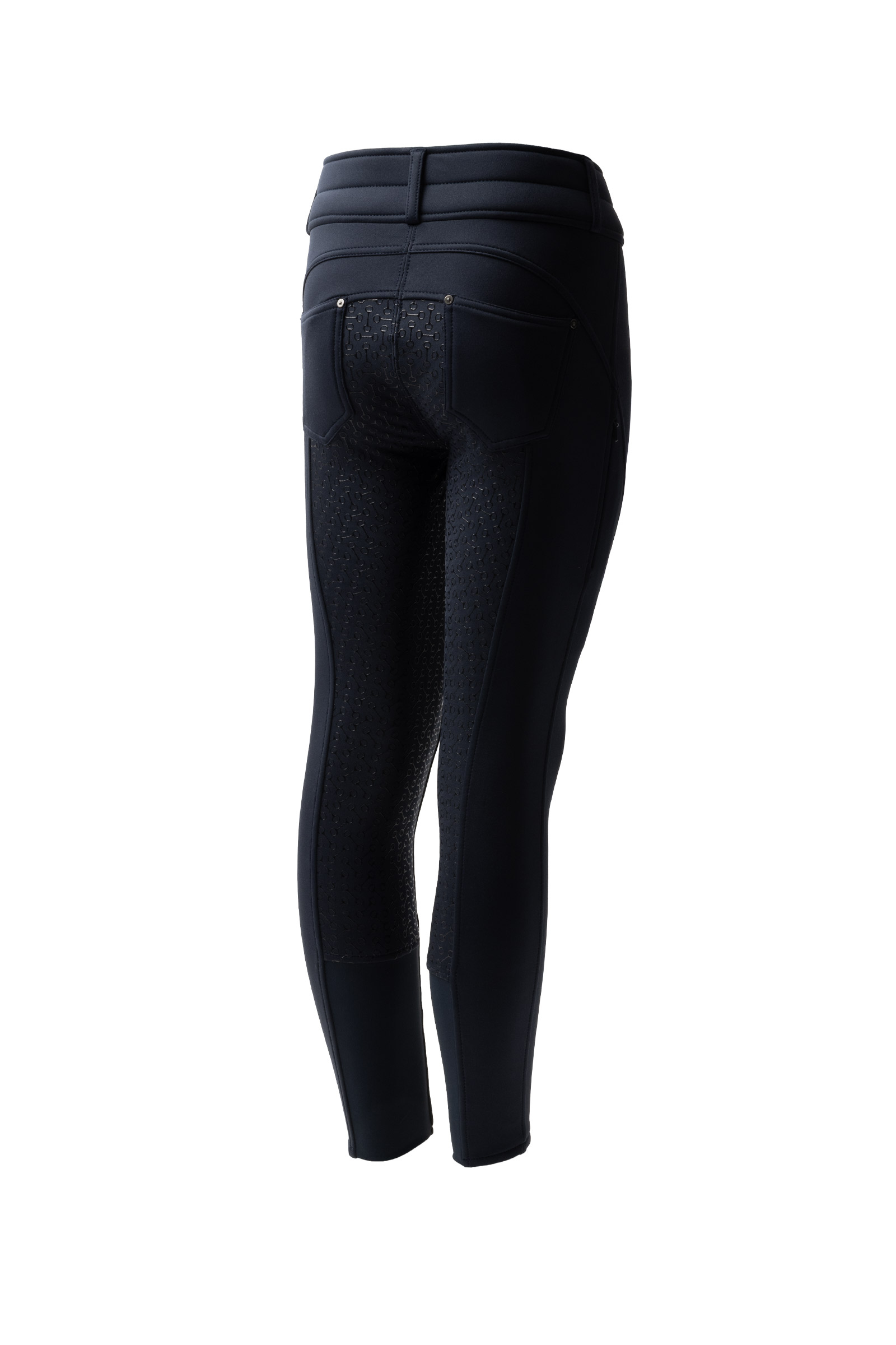 Blueberry Horze Rhea pantalon d'&eacute;quitation thermique &agrave; fond int&eacute;gral  pour enfant avec poches arri&egrave;re