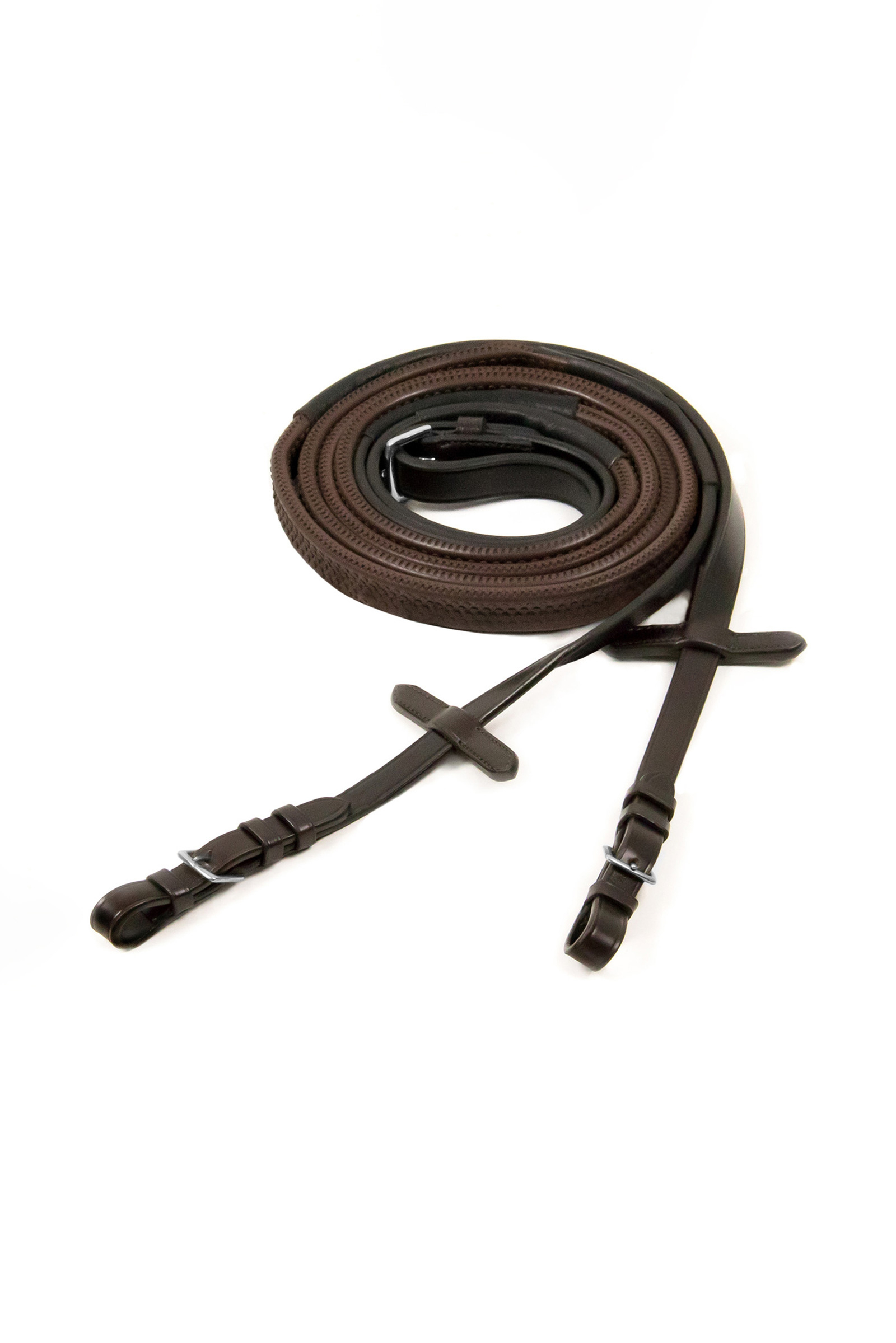 Dark Brown/Silver Schockem&ouml;hle Sports r&ecirc;nes en caoutchouc avec boucles