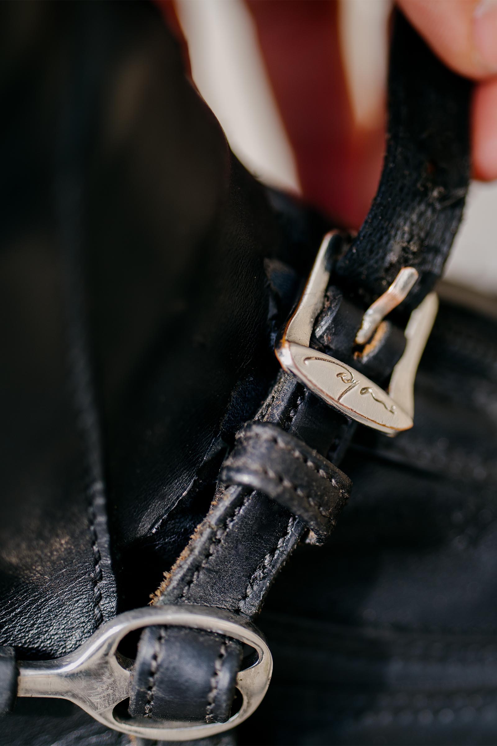 Dy'on courroies d’éperons en cuir