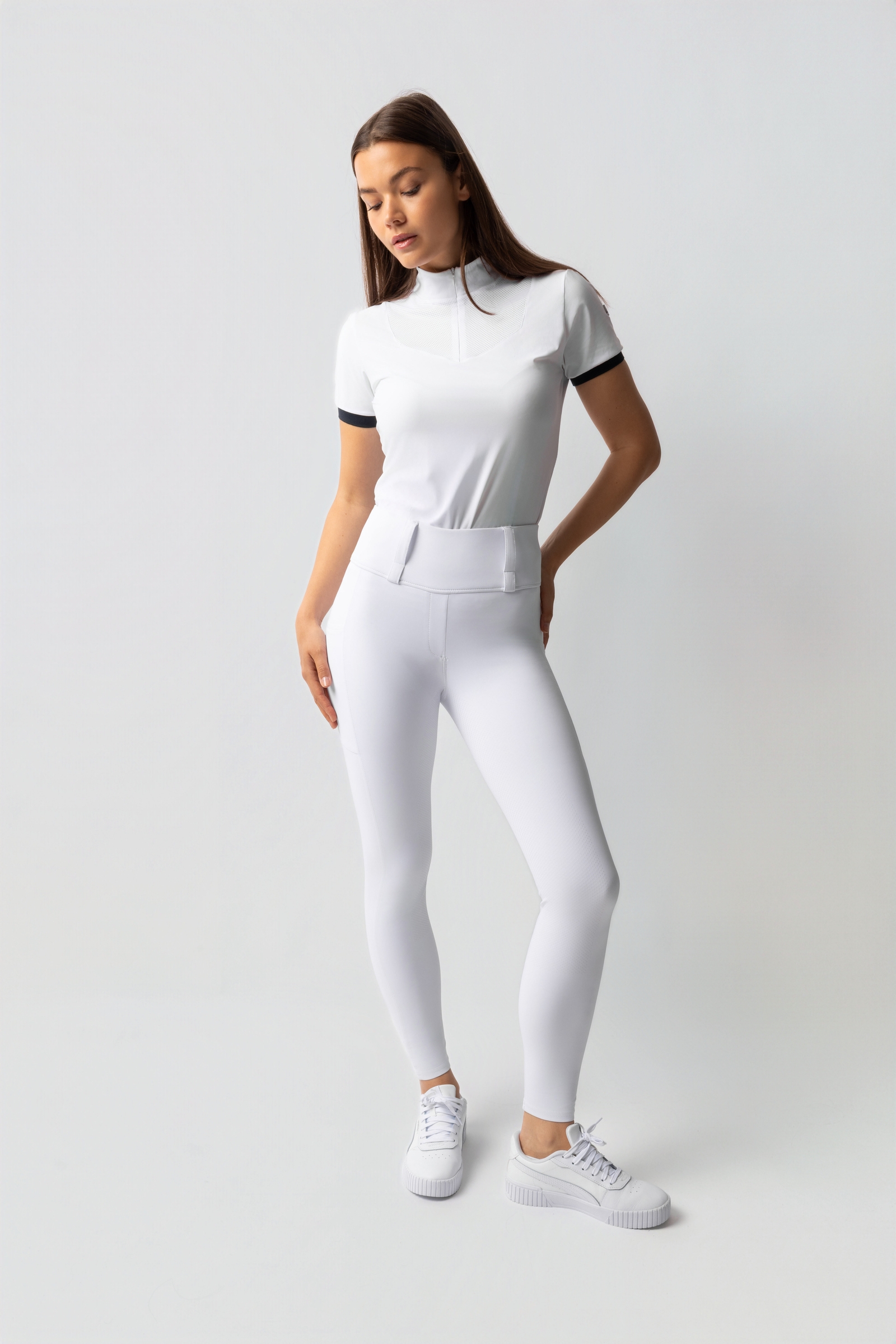 Horze Anya legging d'équitation femme à fond intégral en silicone UPF 50+