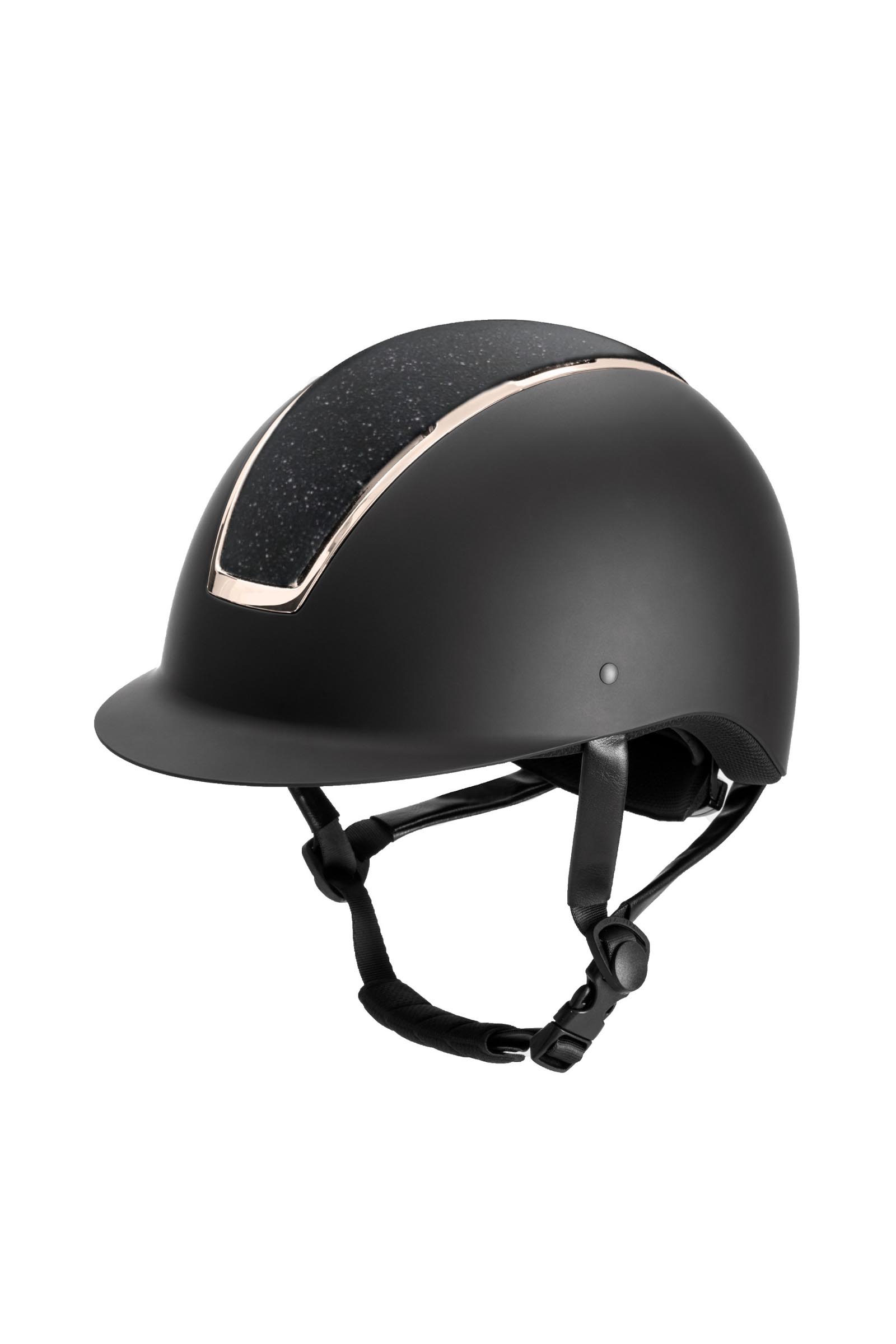 Black/Rosegold/ Black USG Casque d&rsquo;&eacute;quitation Comfort Jewel