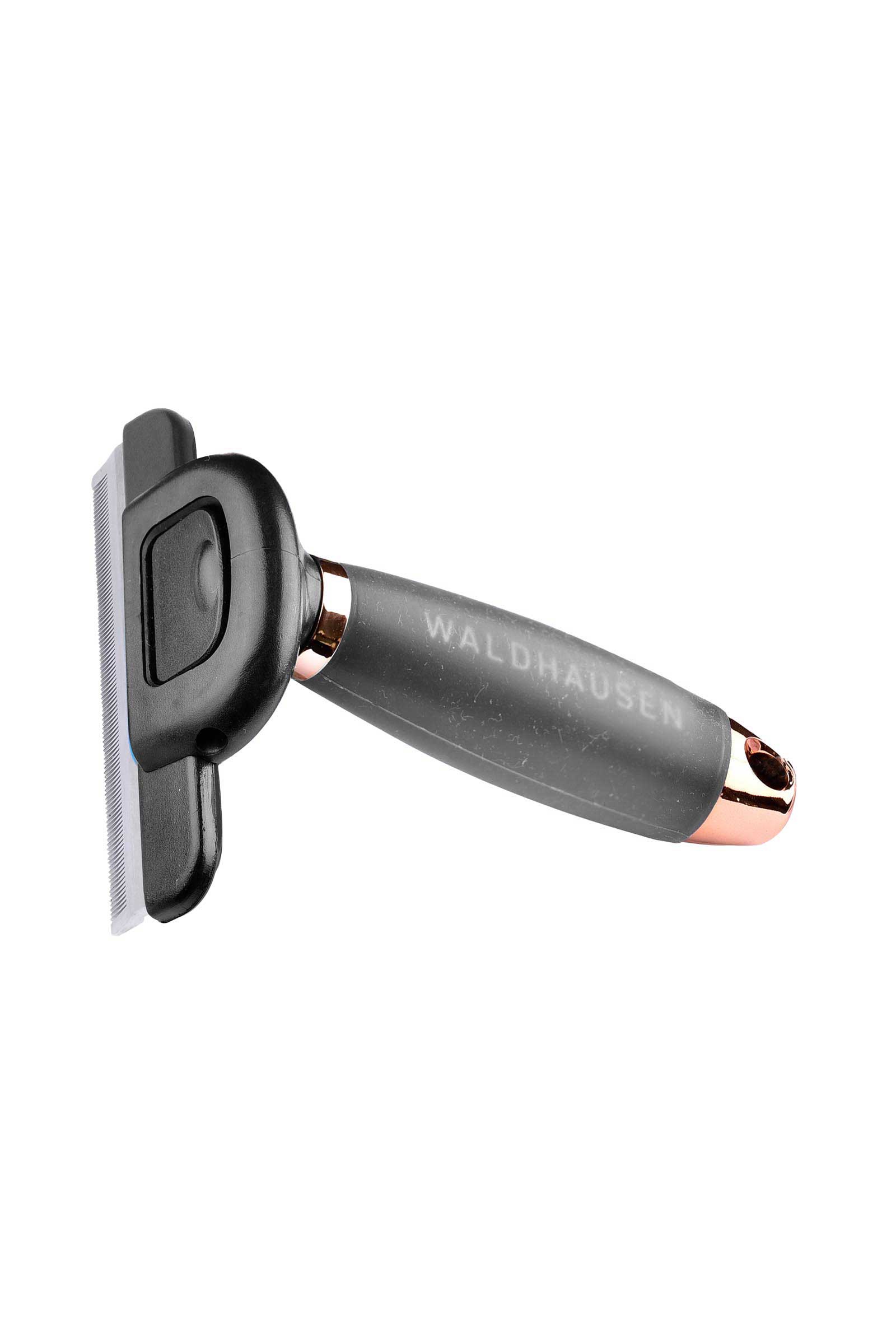 Black/Rosegold Waldhausen peigne anti-mue avec poignée en gel, taille Large
