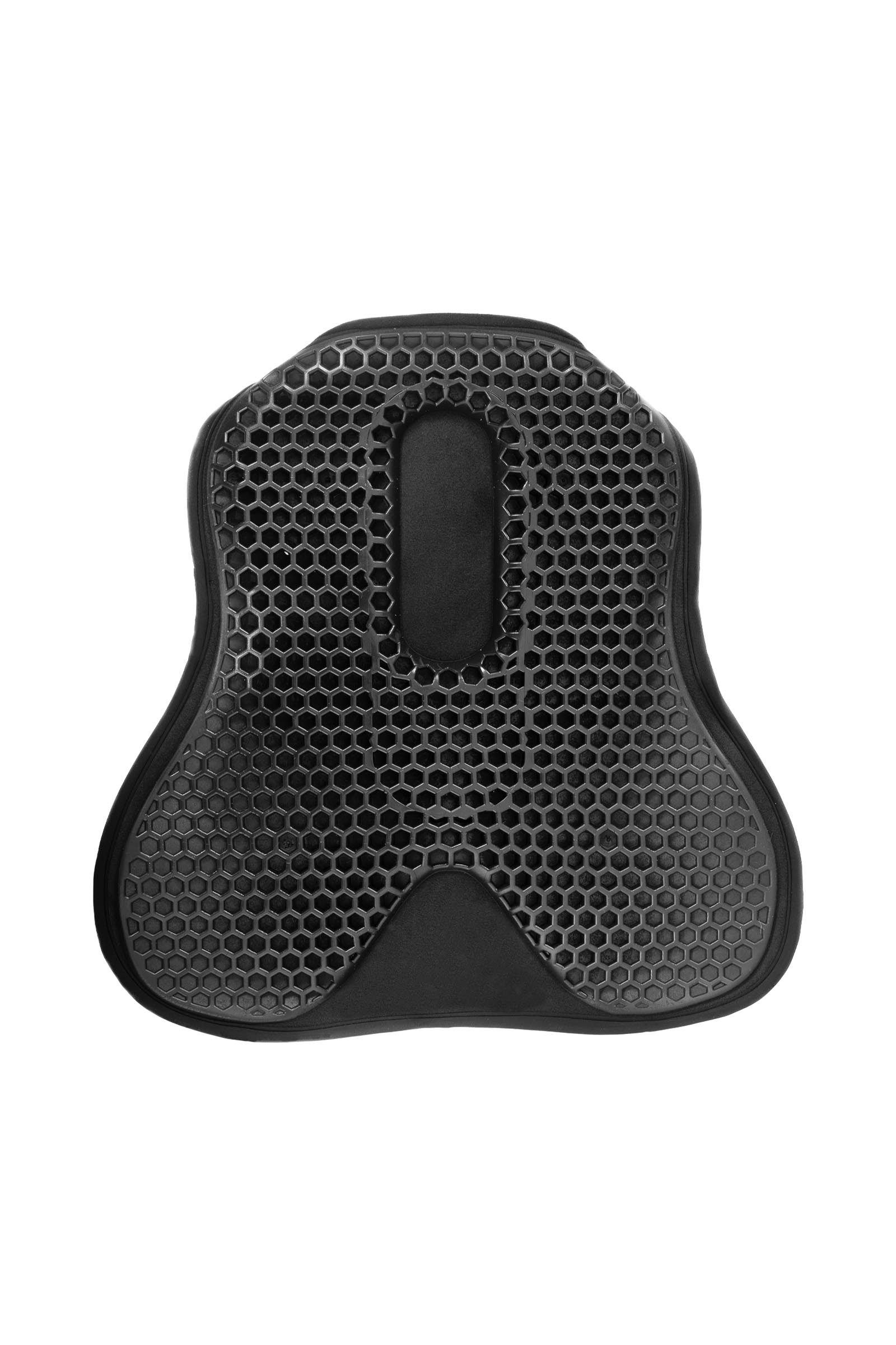 Black Acavallo couvre-si&egrave;ge Ortho coccyx obstacle Hexa gel ext&eacute;rieur Dri-Lex, 20 mm  