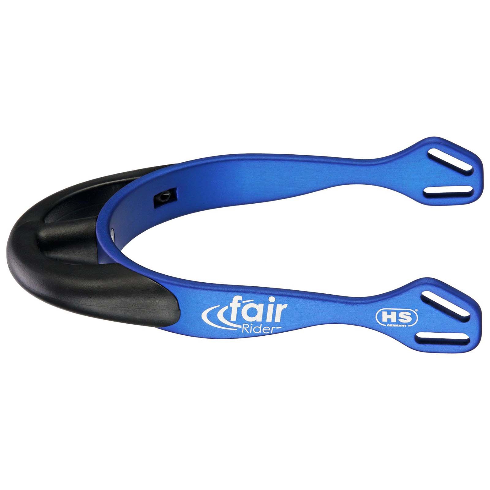 Blue/Black Éperons Sprenger FairRider Aluminium  arrondis 25 mm