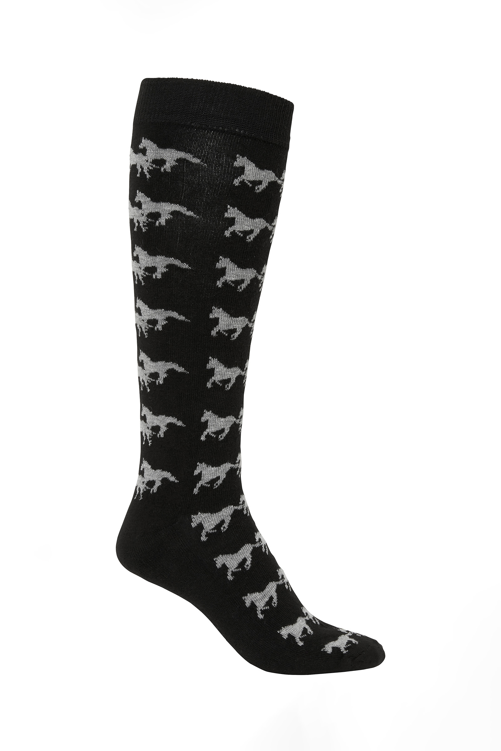 Black Mountain Horse Running Horse Chaussettes d'&Eacute;quitation Enfant