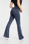 Horze Emery legging d&rsquo;&eacute;quitation western pour femme, coupe bootcut, effet denim