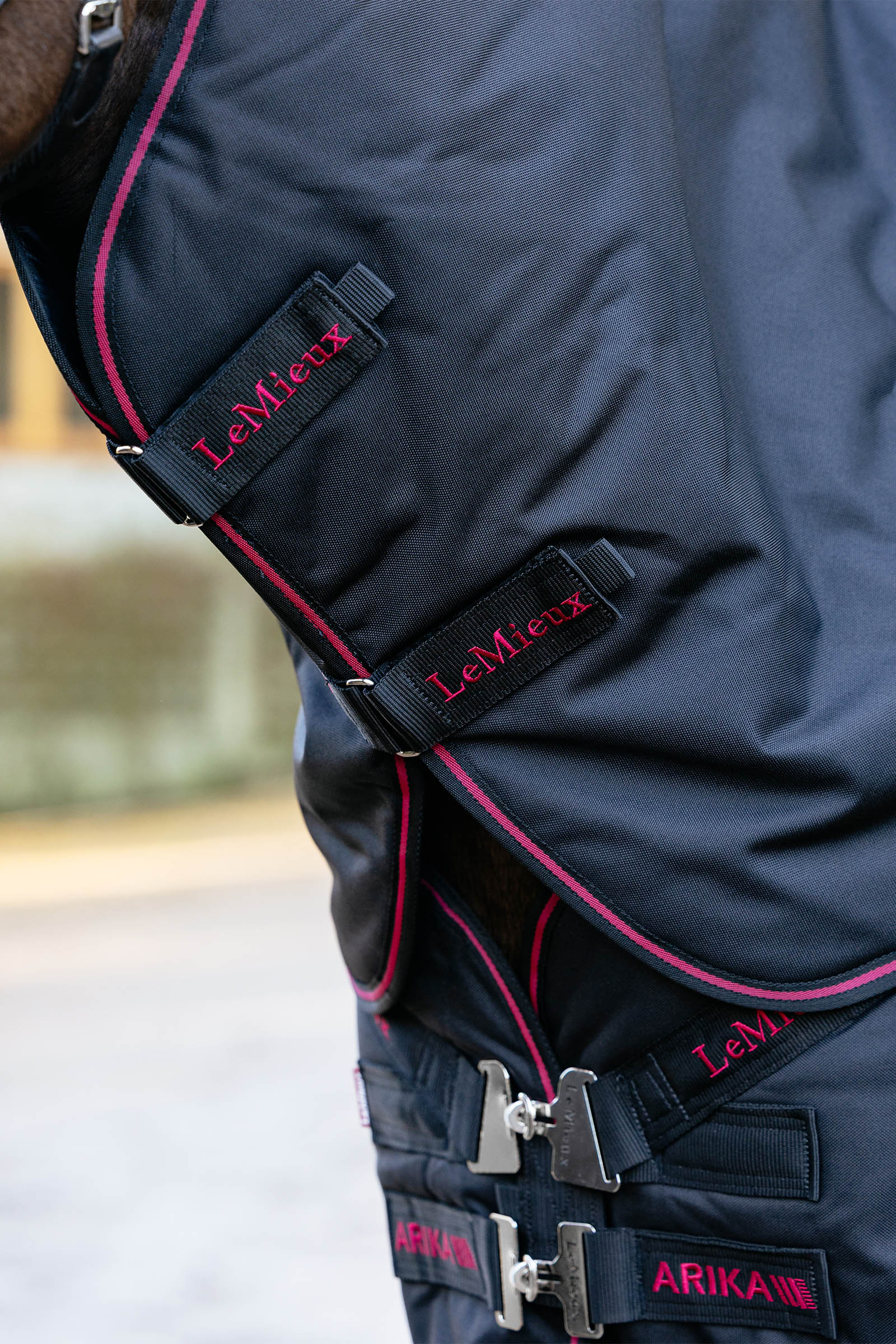 LeMieux Arika Storm-Tek couverture d&rsquo;ext&eacute;rieur avec encolure amovible, 50 g