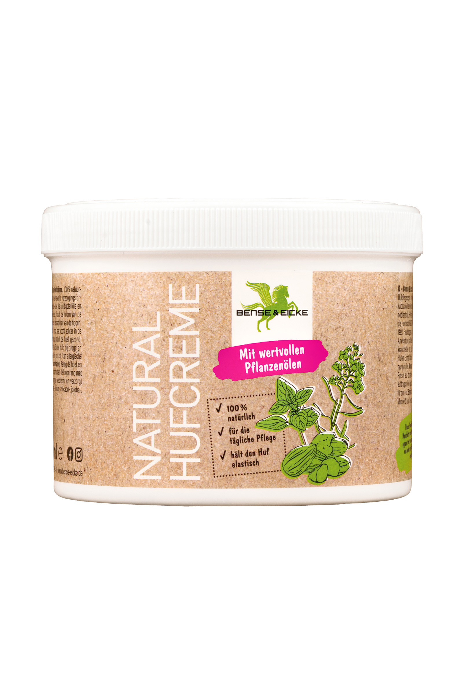 Bense & Eicke Crème naturelle pour les sabots, 500ml