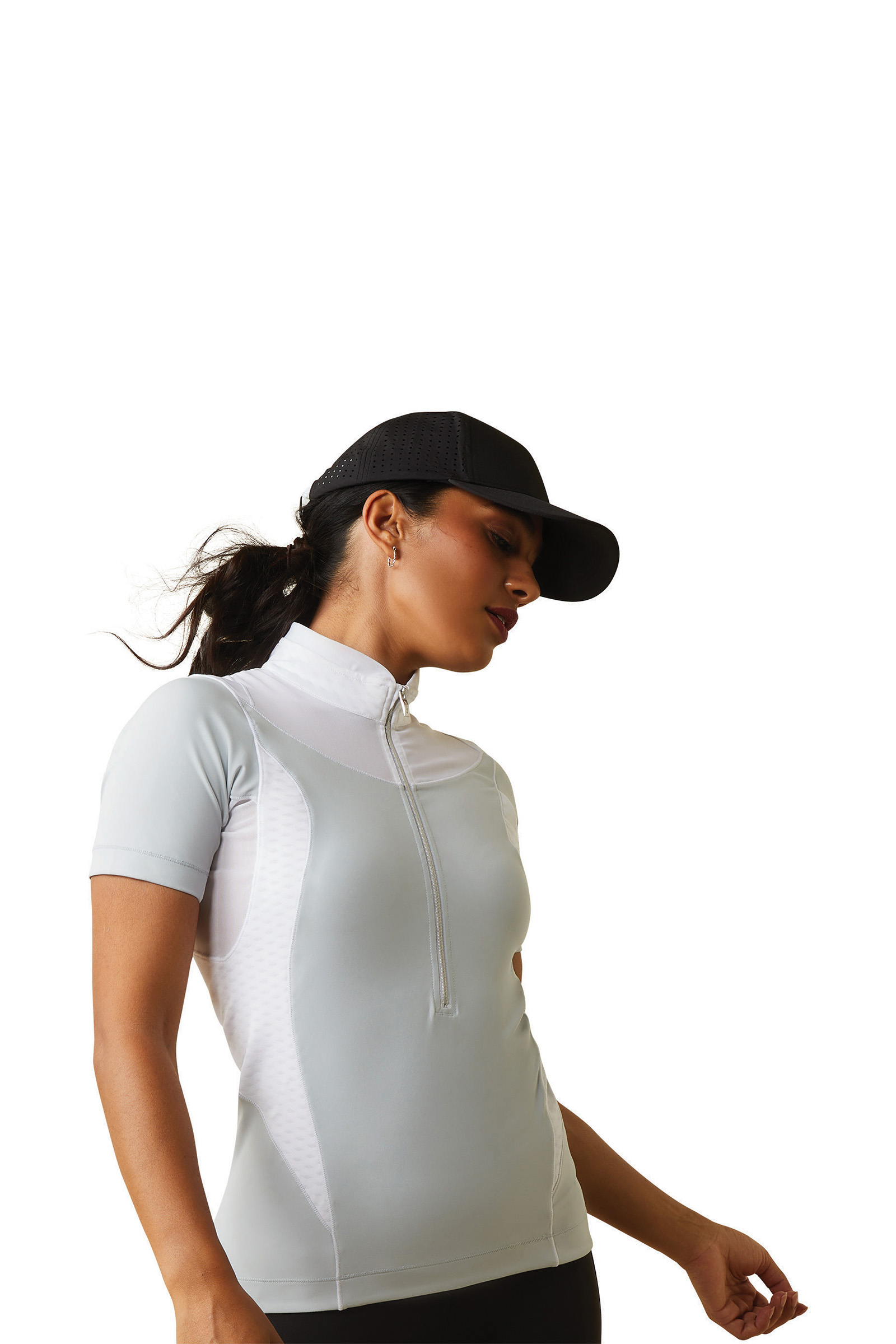Chemise de compétition 1/4 Zip Ariat Ascent pour femme
