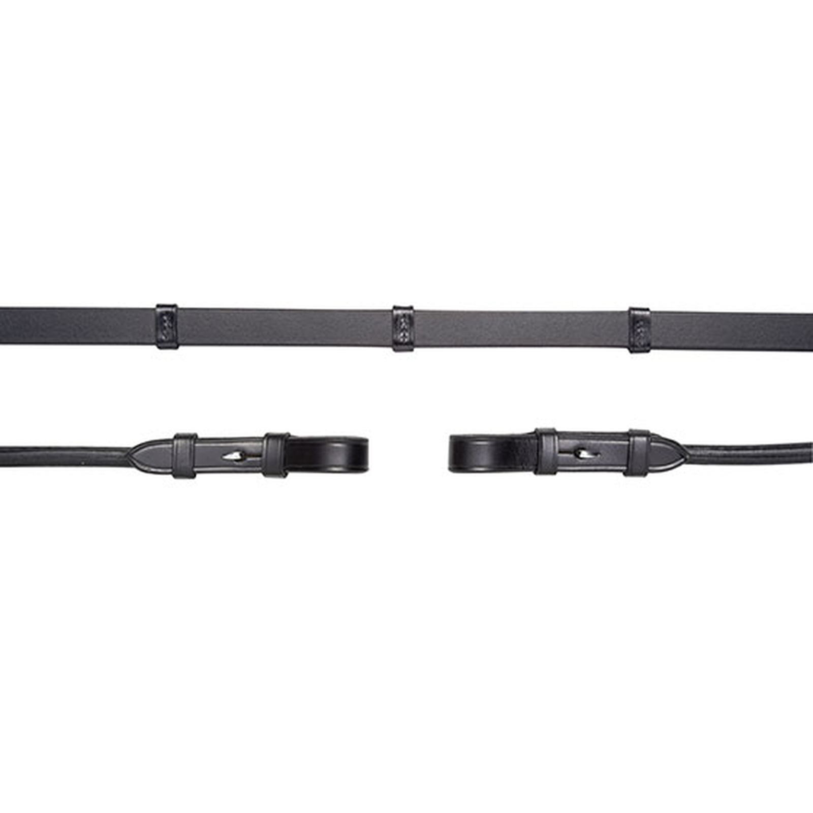 Rênes cuir Schockermöhle Sports, crochets et passants, avec arrêtoir, rênes arrondies