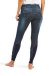 Ariat Halo Denim Pantalon d&rsquo;&eacute;quitation femme avec fond int&eacute;gral