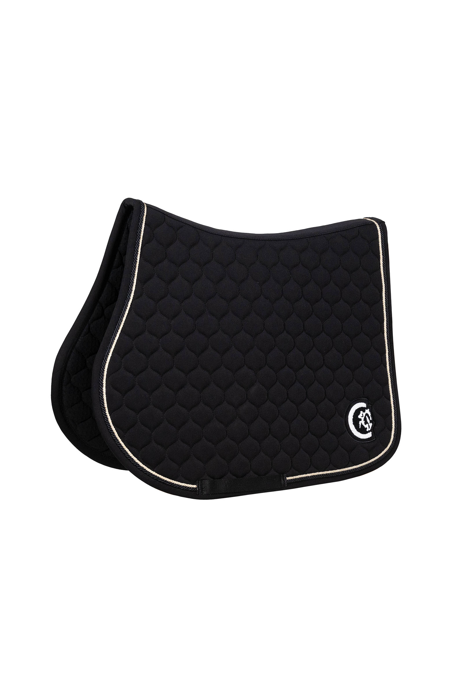 black Kentucky Horsewear Tapis de selle Onion Quilt avec logo 3D