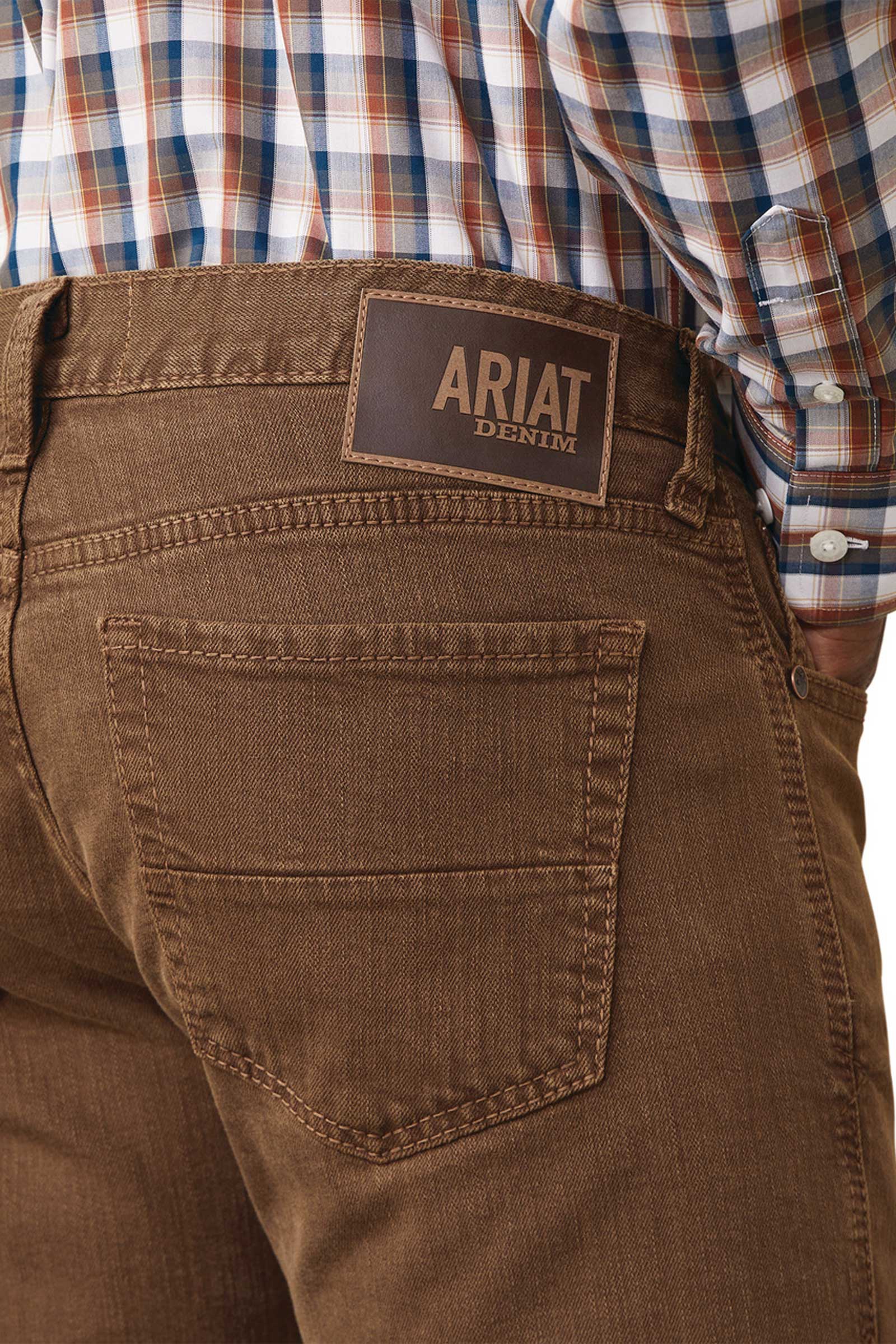 Jean Ariat M7 Str Grizzly Straight pour hommes en olive