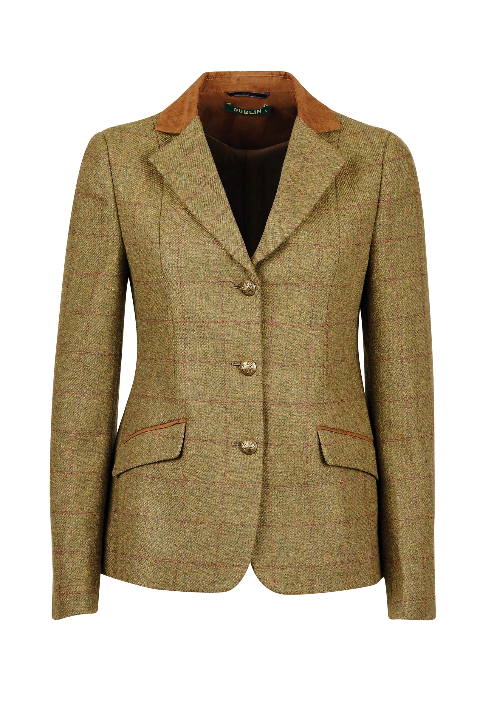 Veste ajust&eacute;e &agrave; col en daim tweed Dublin Albany pour enfant