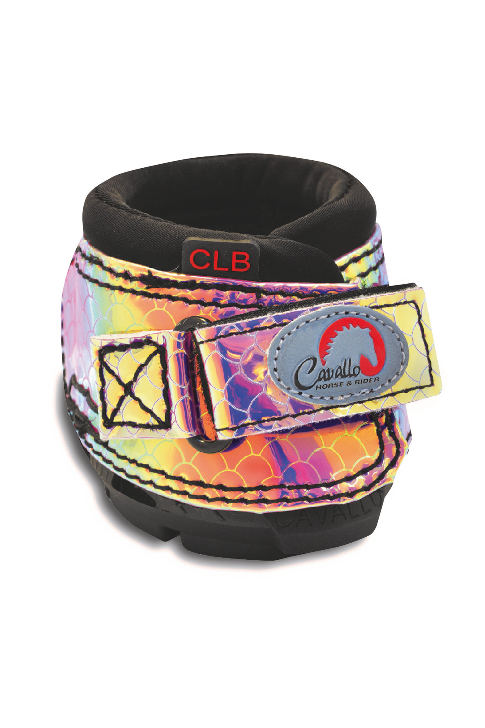 Metallic Pink Cavallo Hoof Boots F.R.A. CLB Bling Hipposandales (paire)