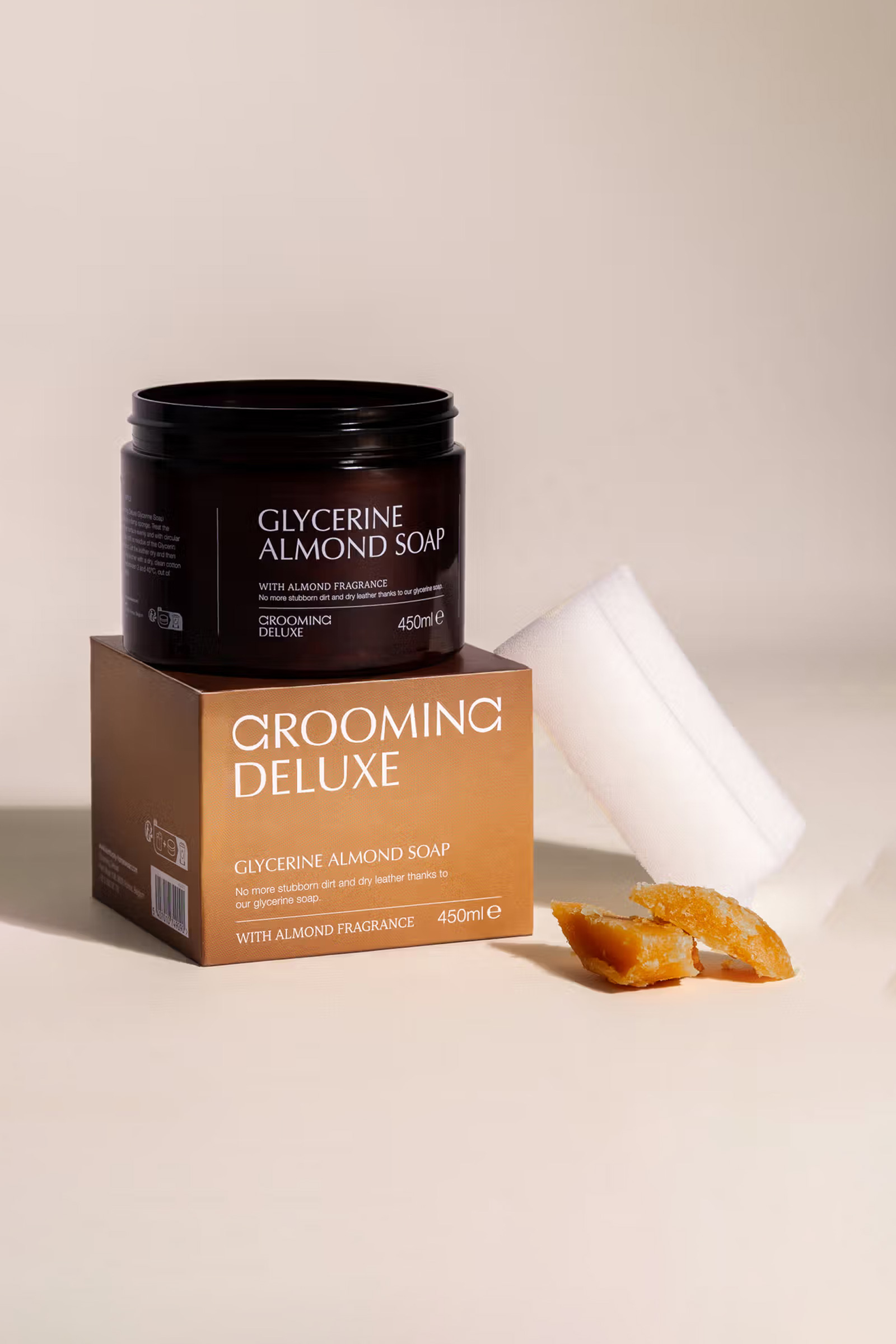 Grooming Deluxe Savon glyc&eacute;rin&eacute; &agrave; l&rsquo;amande, 450 ml