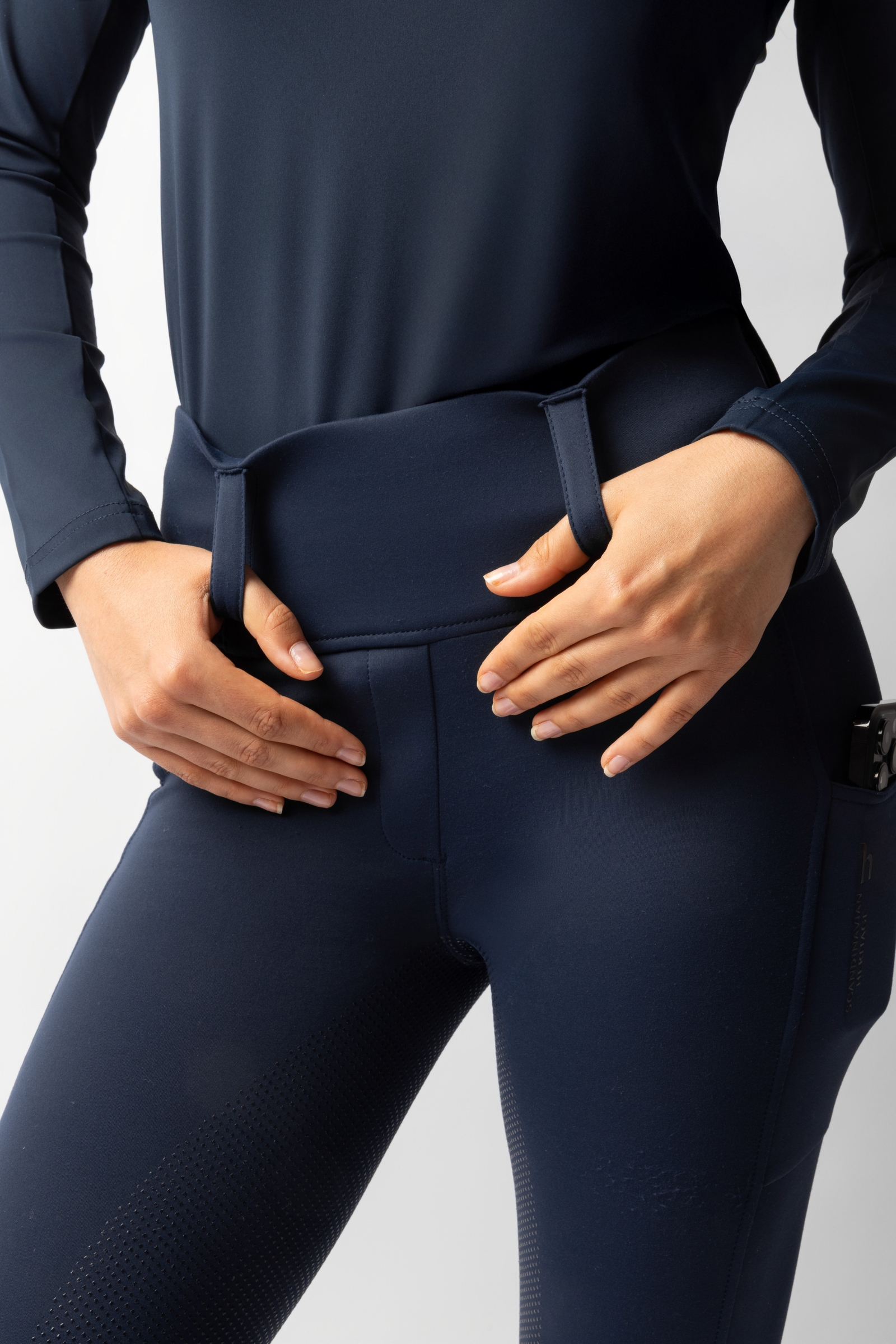 Horze Anya pantalon d&rsquo;&eacute;quitation thermo hybride femme full grip