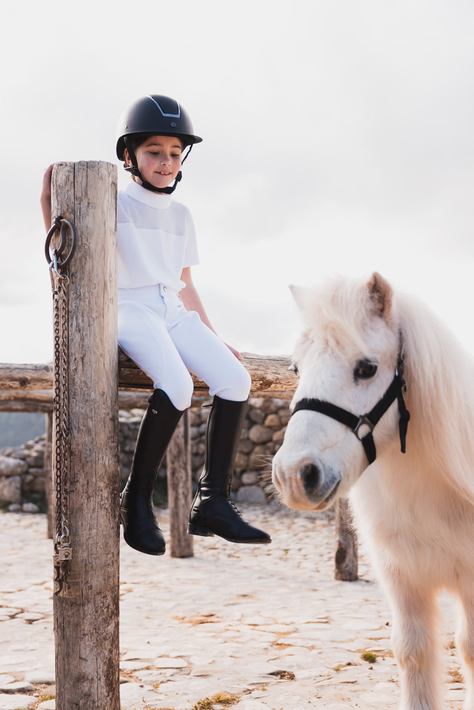 Horze Kaya Polo de concours enfant, avec strass