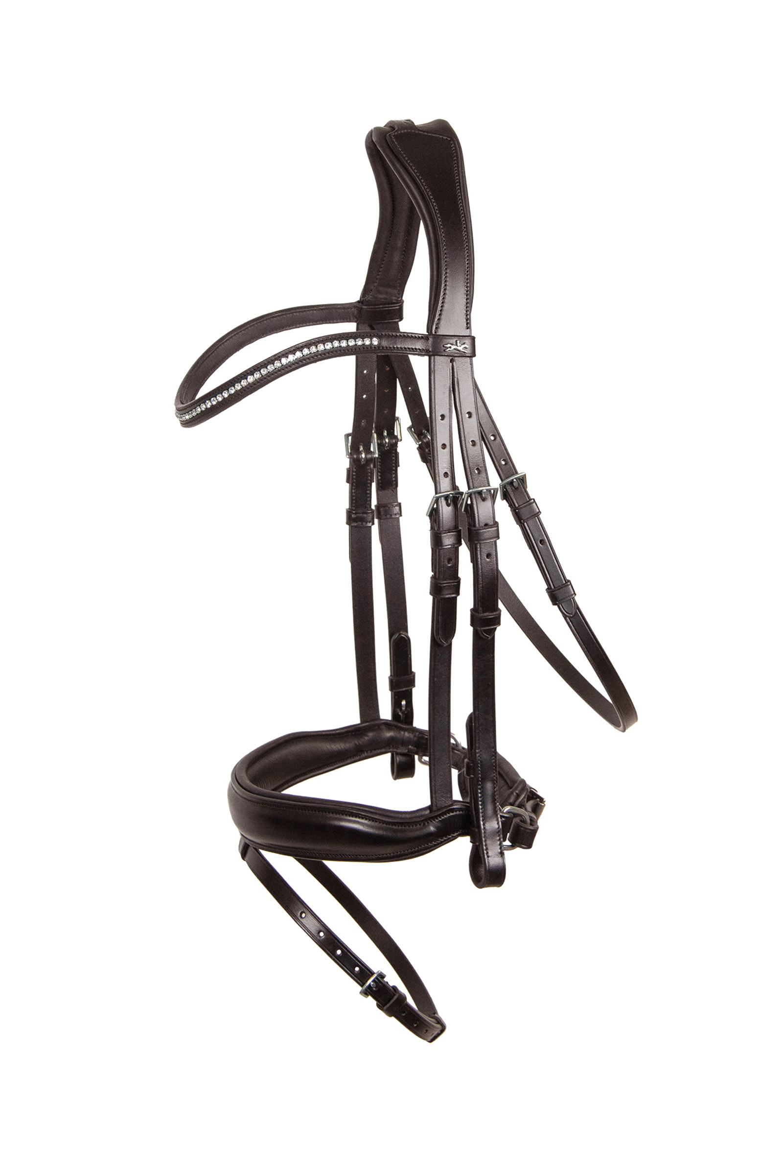 Dark Brown/Silver Schockemöhle Sports Stanford Wide Bridle