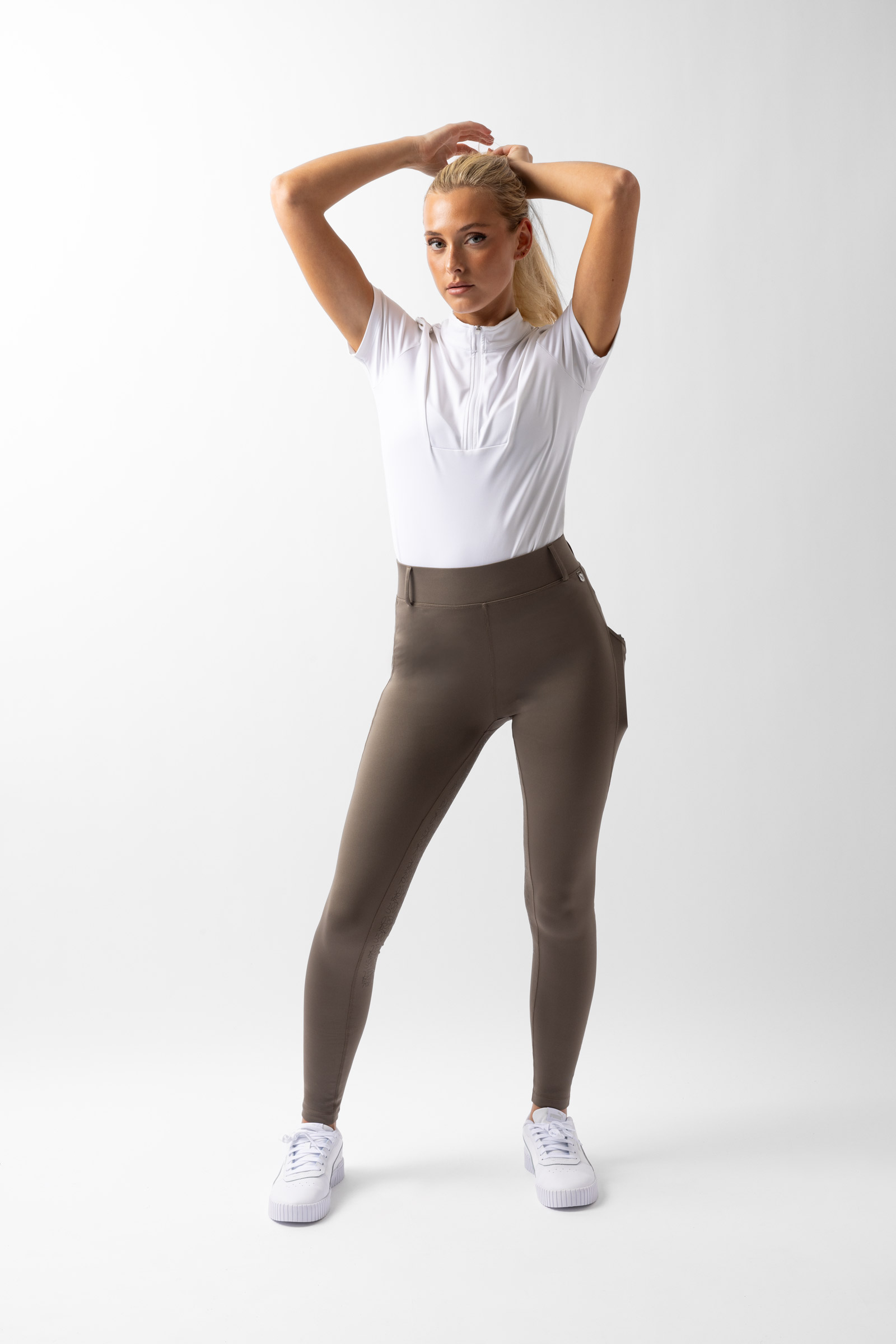 Leggings équitation à fond intégral Grip Horze Dea, femme