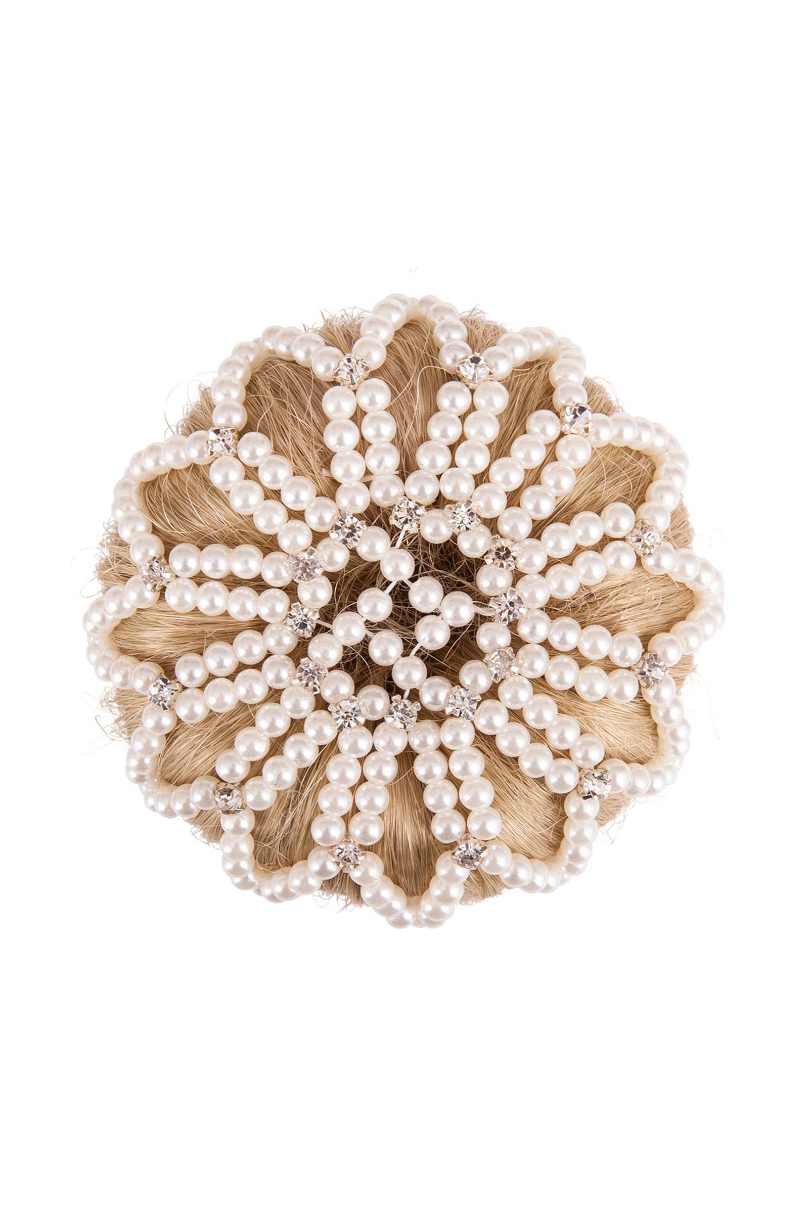 WH/AB BR filet de chignon Pearl Diamond