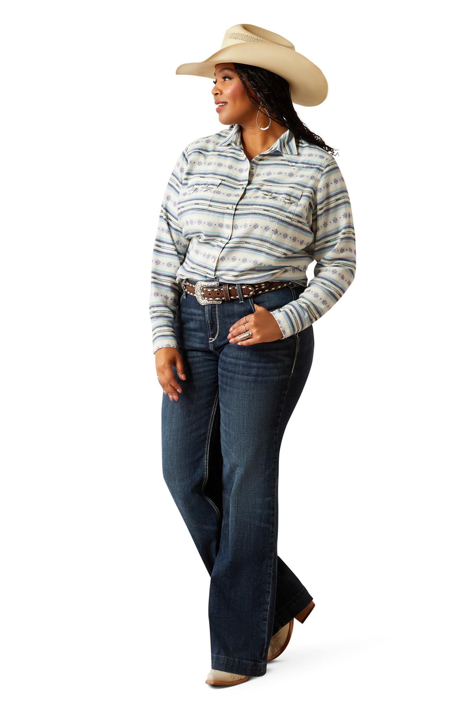 Ariat Seaside Serape chemise pour femme avec boutons-pression