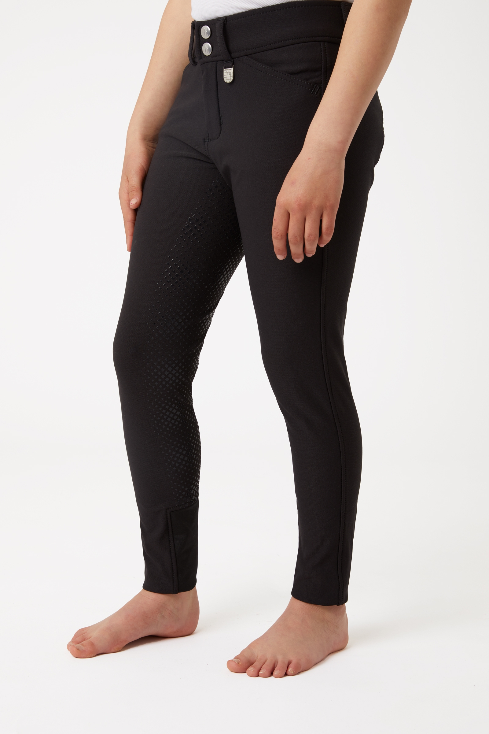 Horze Grand Prix pantalon d&rsquo;&eacute;quitation enfant avec fond int&eacute;gral en silicone