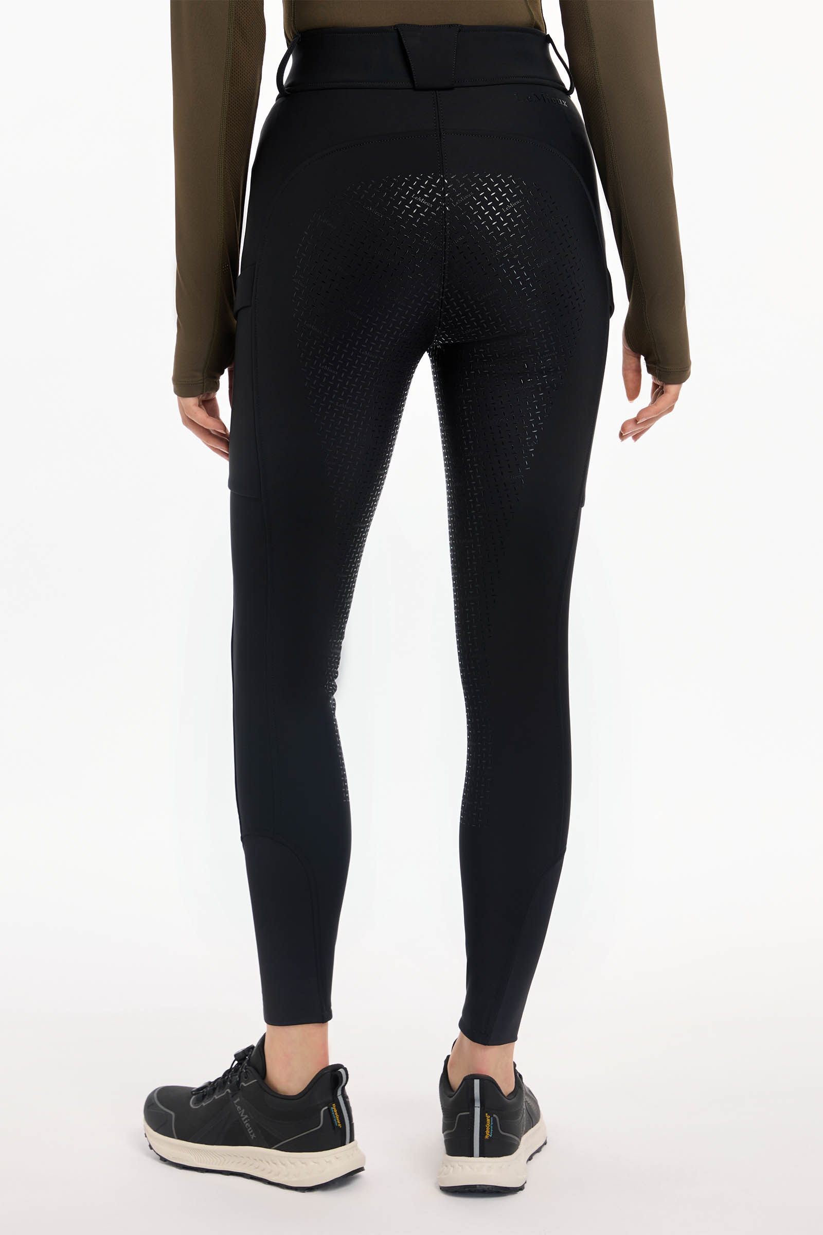 Black LeMieux Drytex Pantalon d'équitation imperméable avec fond intégral pour femme