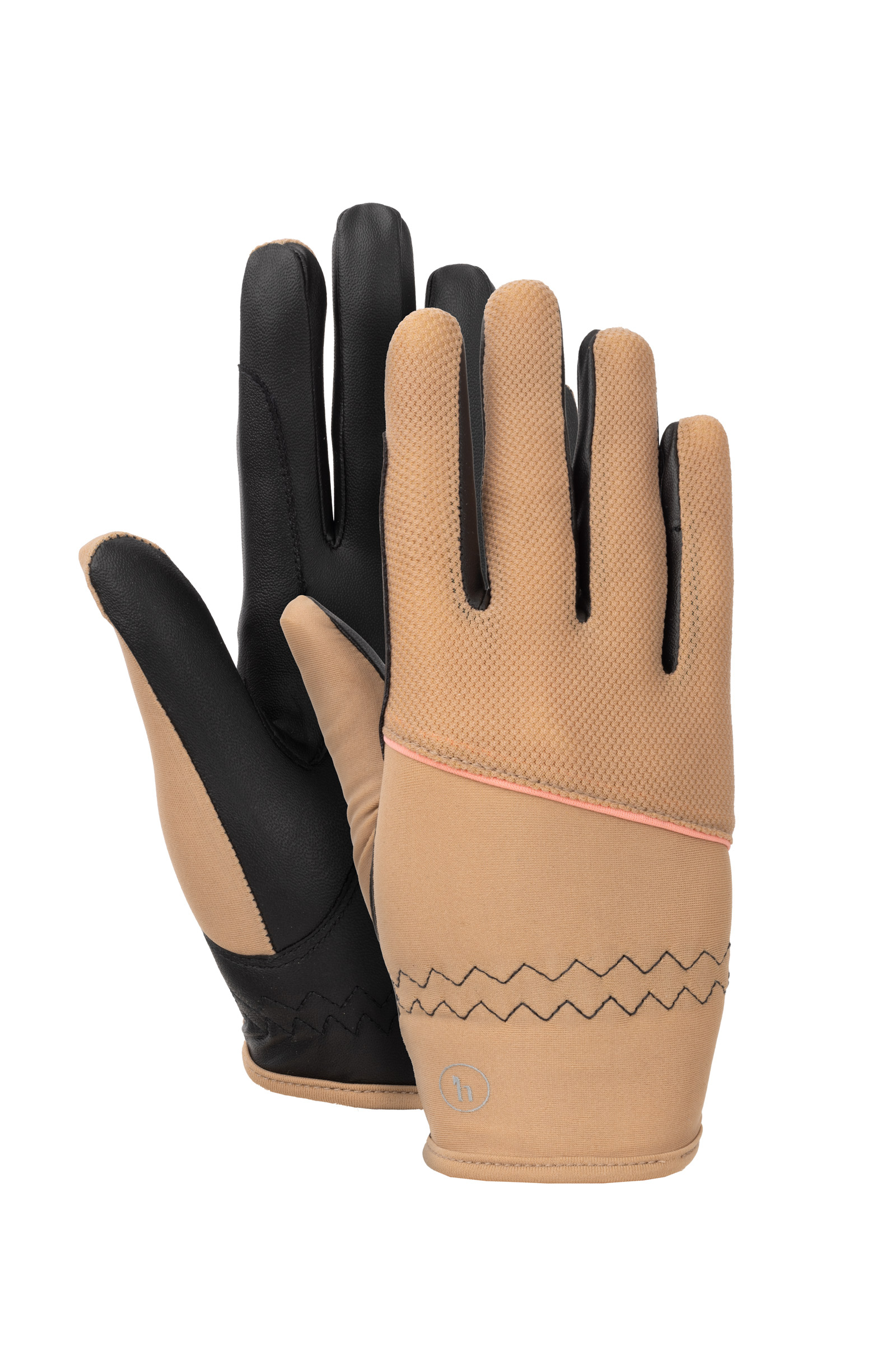 Warm Taupe Gants d'&eacute;quitation &eacute;t&eacute; Horze Sade, enfant