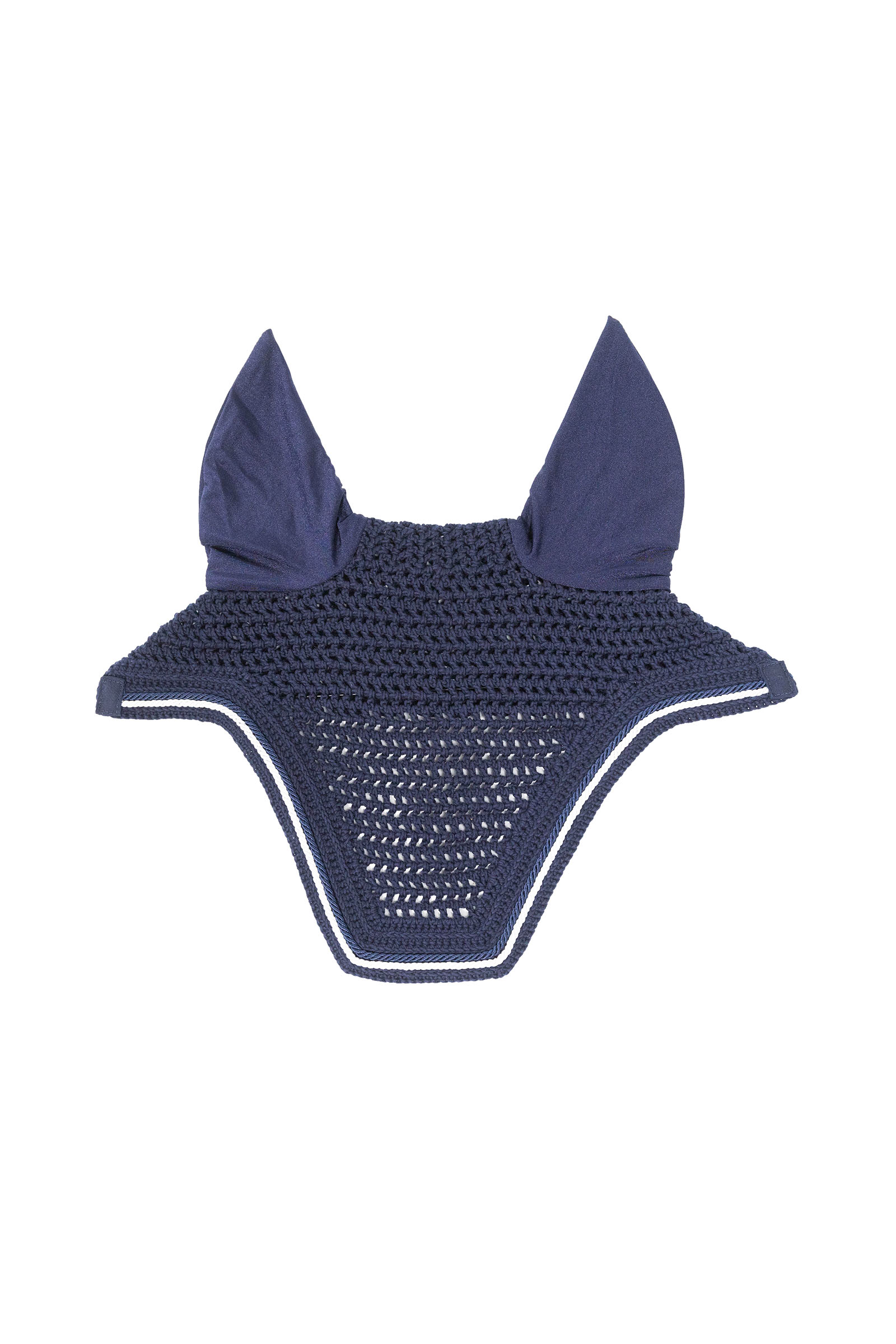 navy Kentucky Horsewear bonnet anti-mouches Wellington Diamond Rope