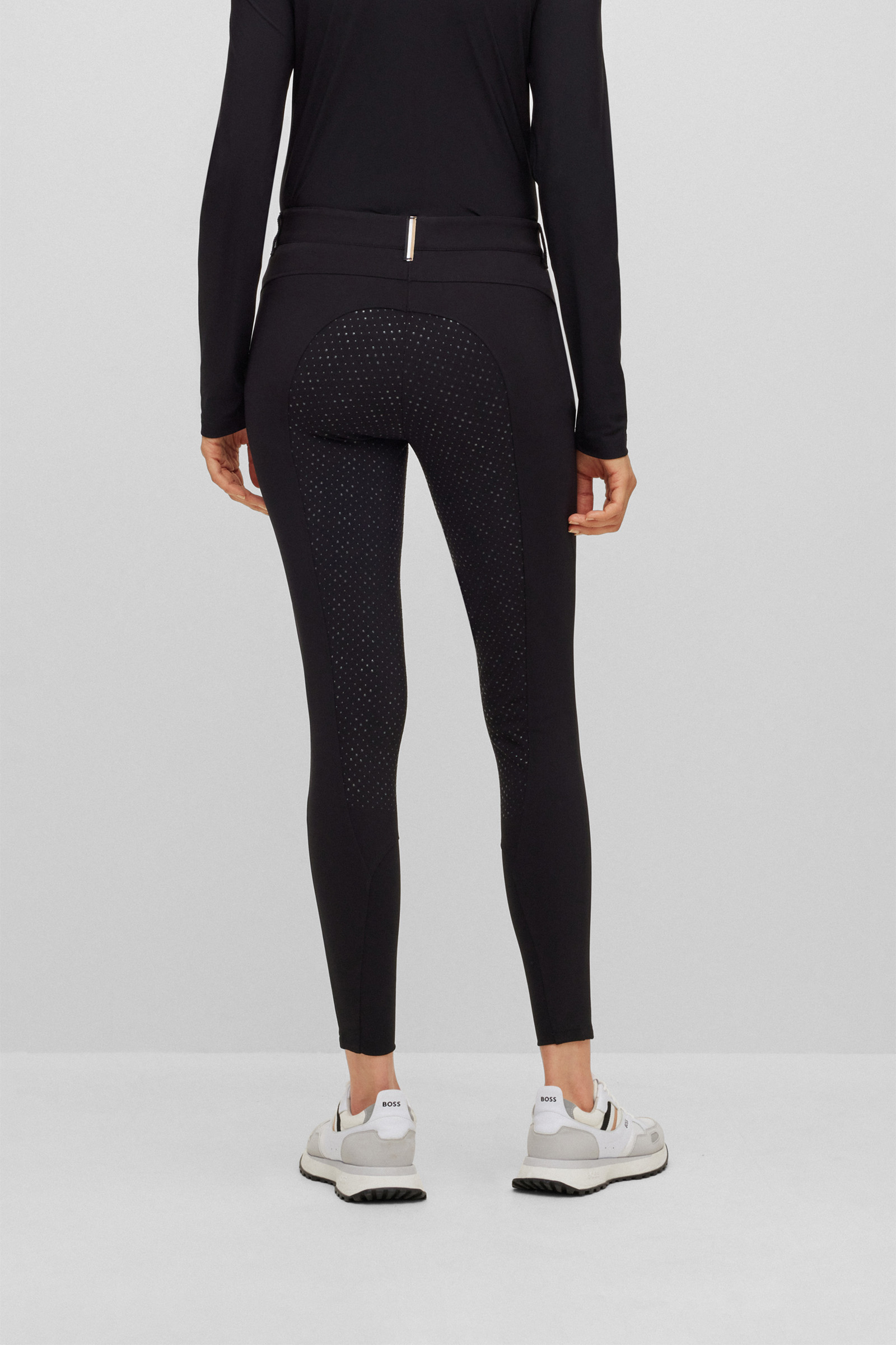 Black Pantalon d'&eacute;quitation Boss Heather Full Grip pour femmes