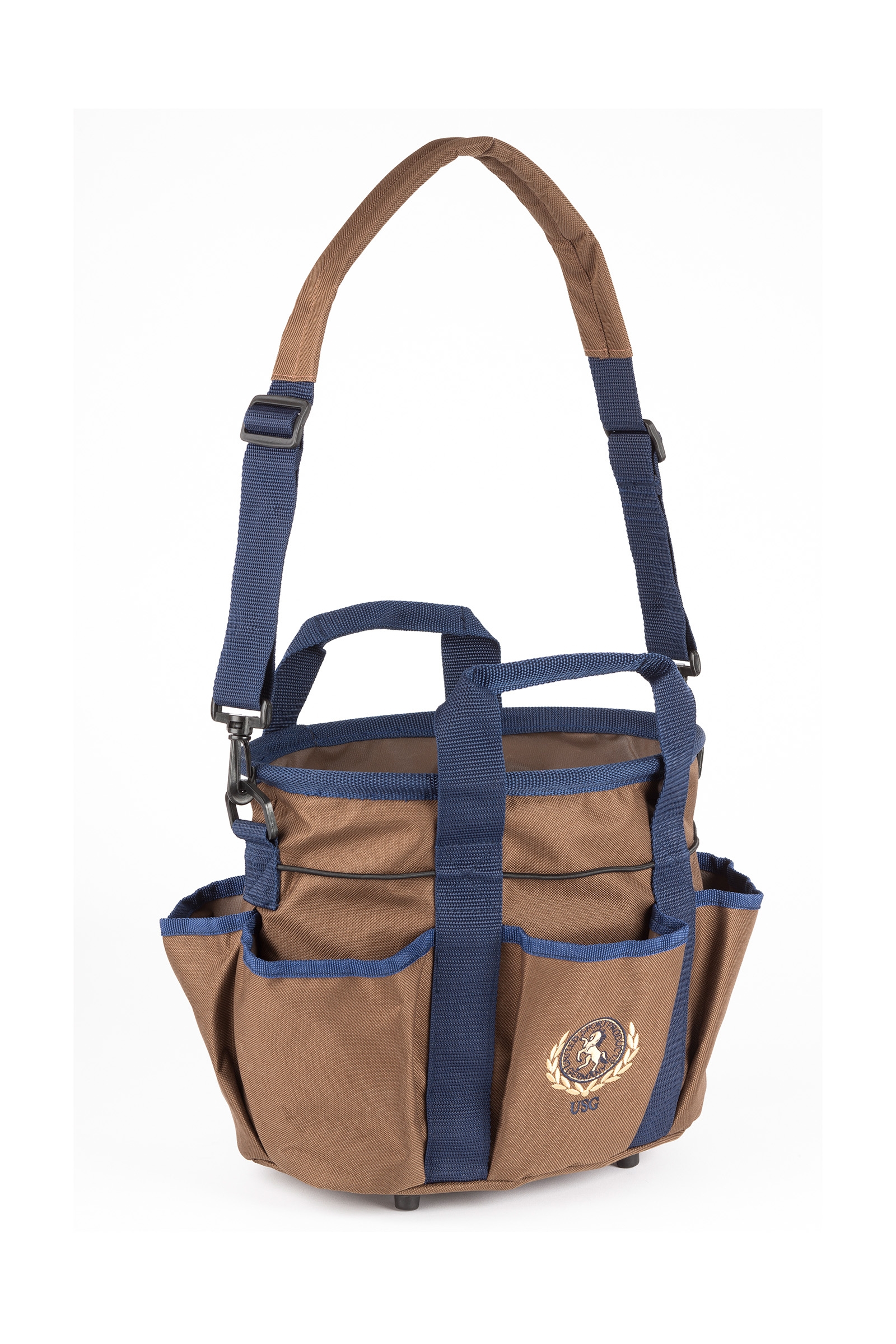 Brown/Dark Blue USG Small Grooming Bag