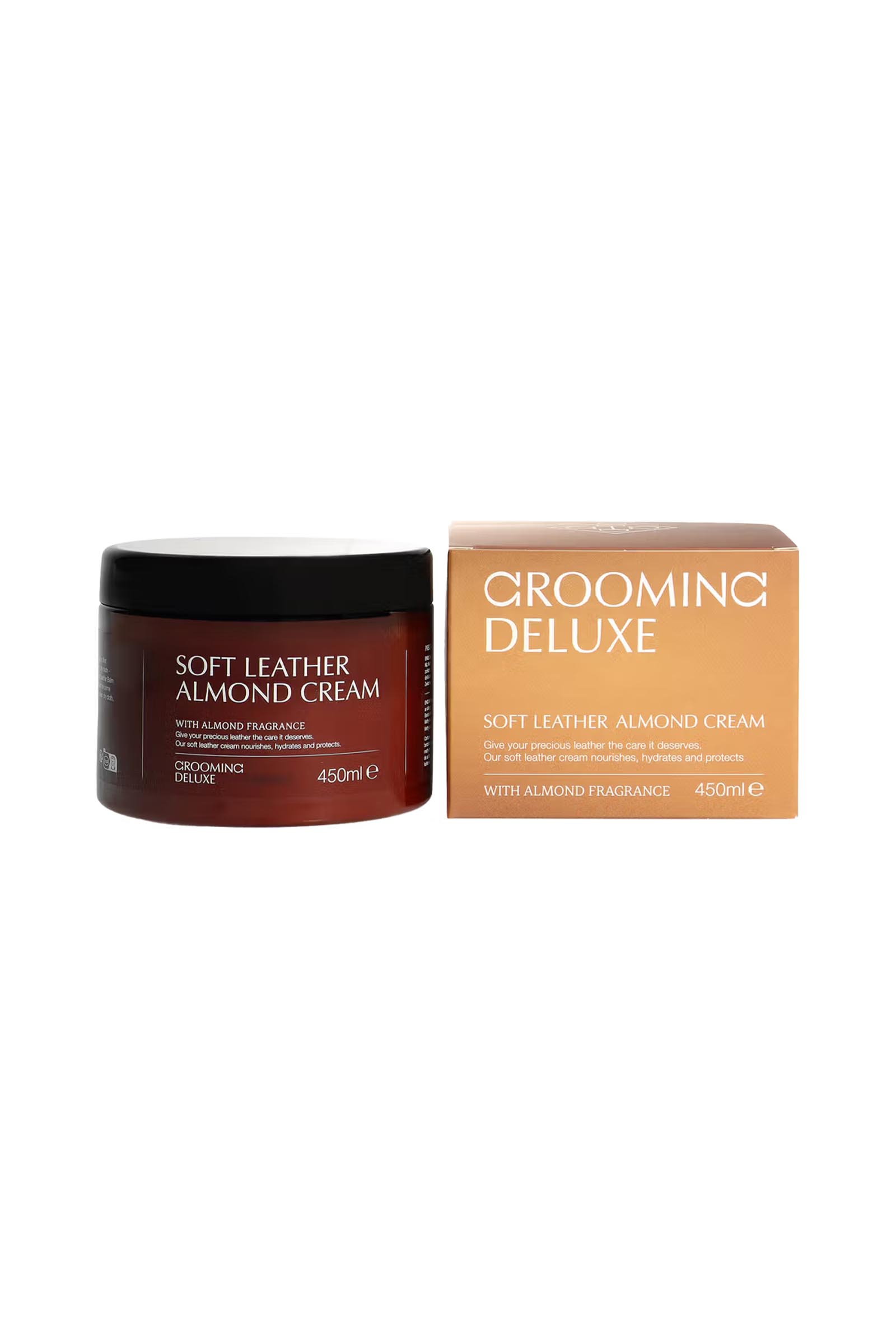 Grooming Deluxe Cr&egrave;me amande cuir souple, 450 ml