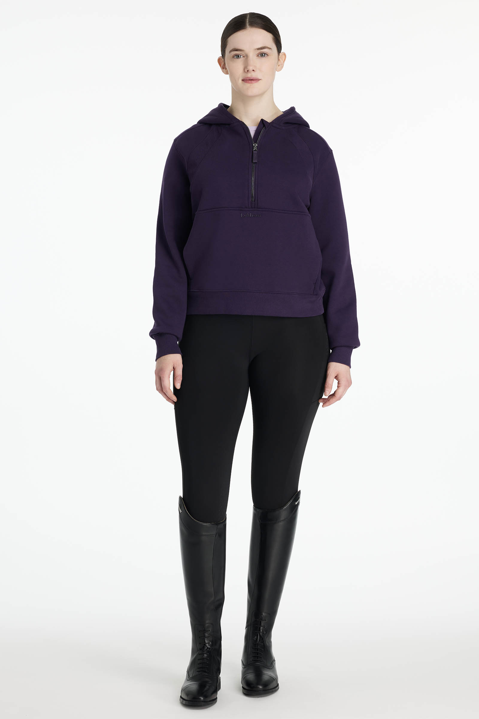 LeMieux Henrietta sweat &agrave; capuche femme zipp&eacute; &agrave; moiti&eacute;