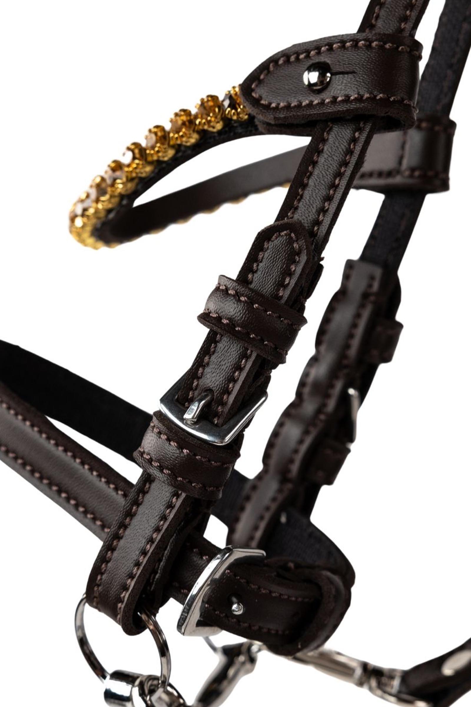 My Hobby Horse bride en cuir avec pierres