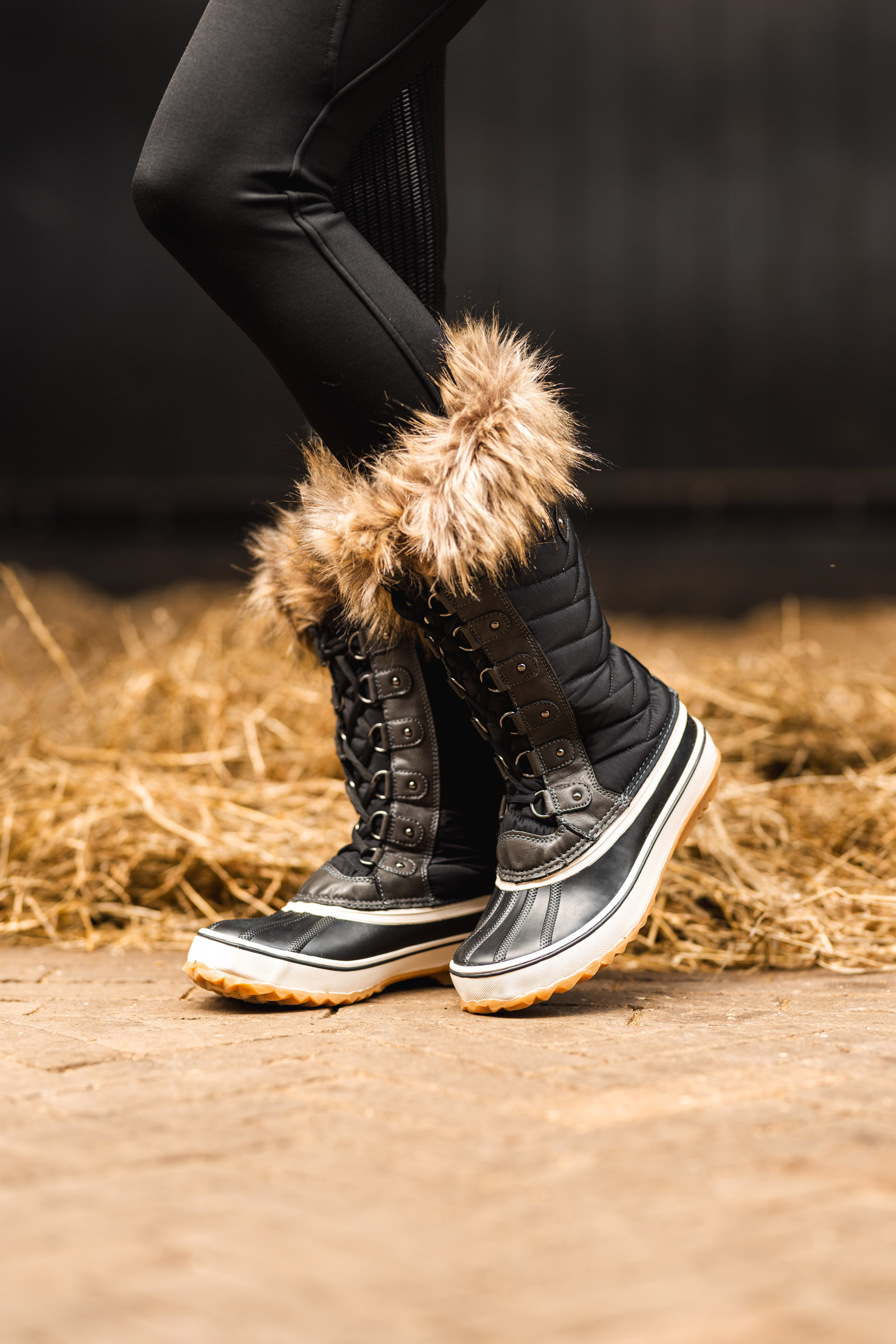 Bottes d'hiver doublées de fourrure Horze, femme