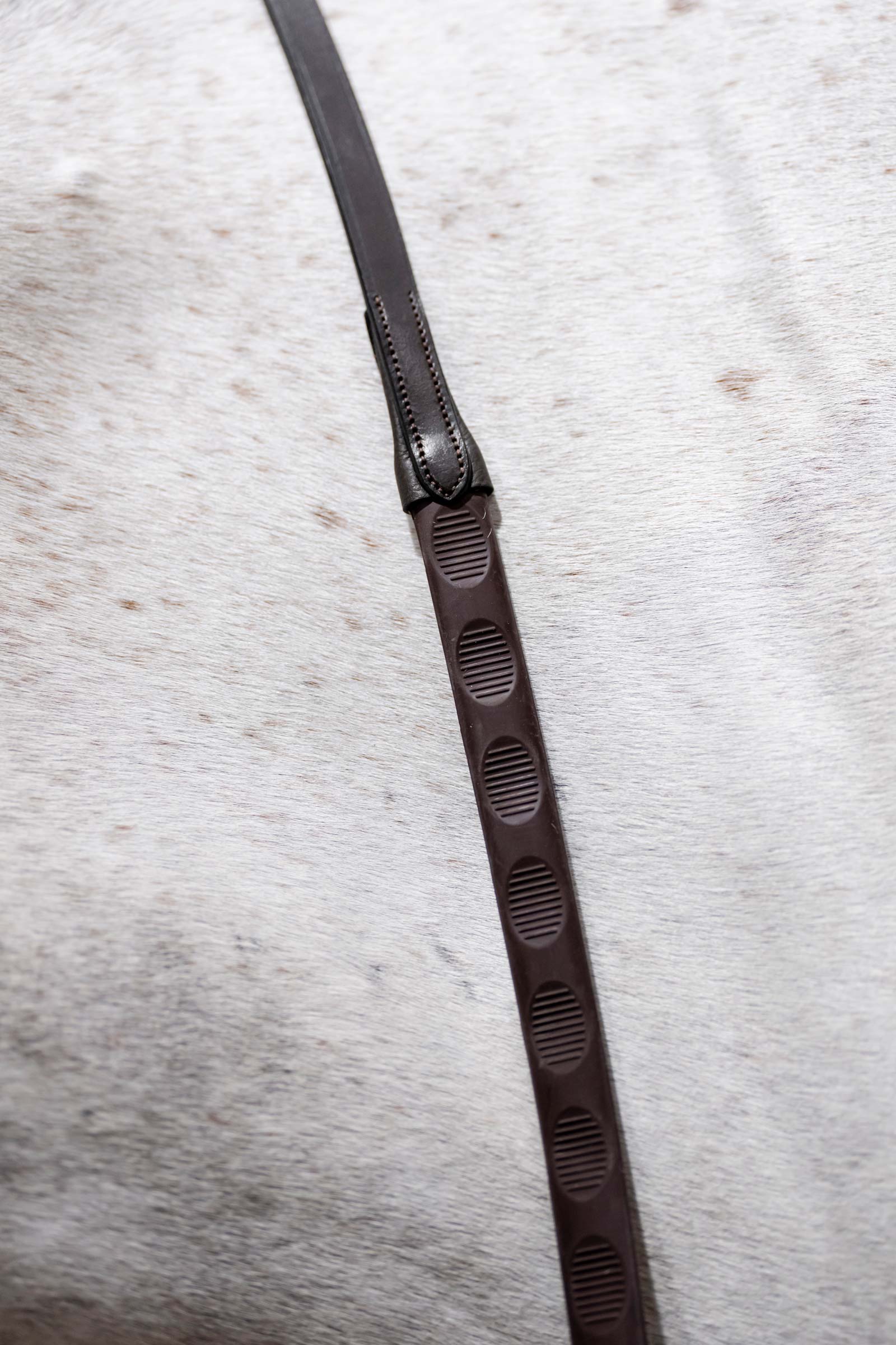 Horseware r&ecirc;nes en caoutchouc avec grip pour le pouce