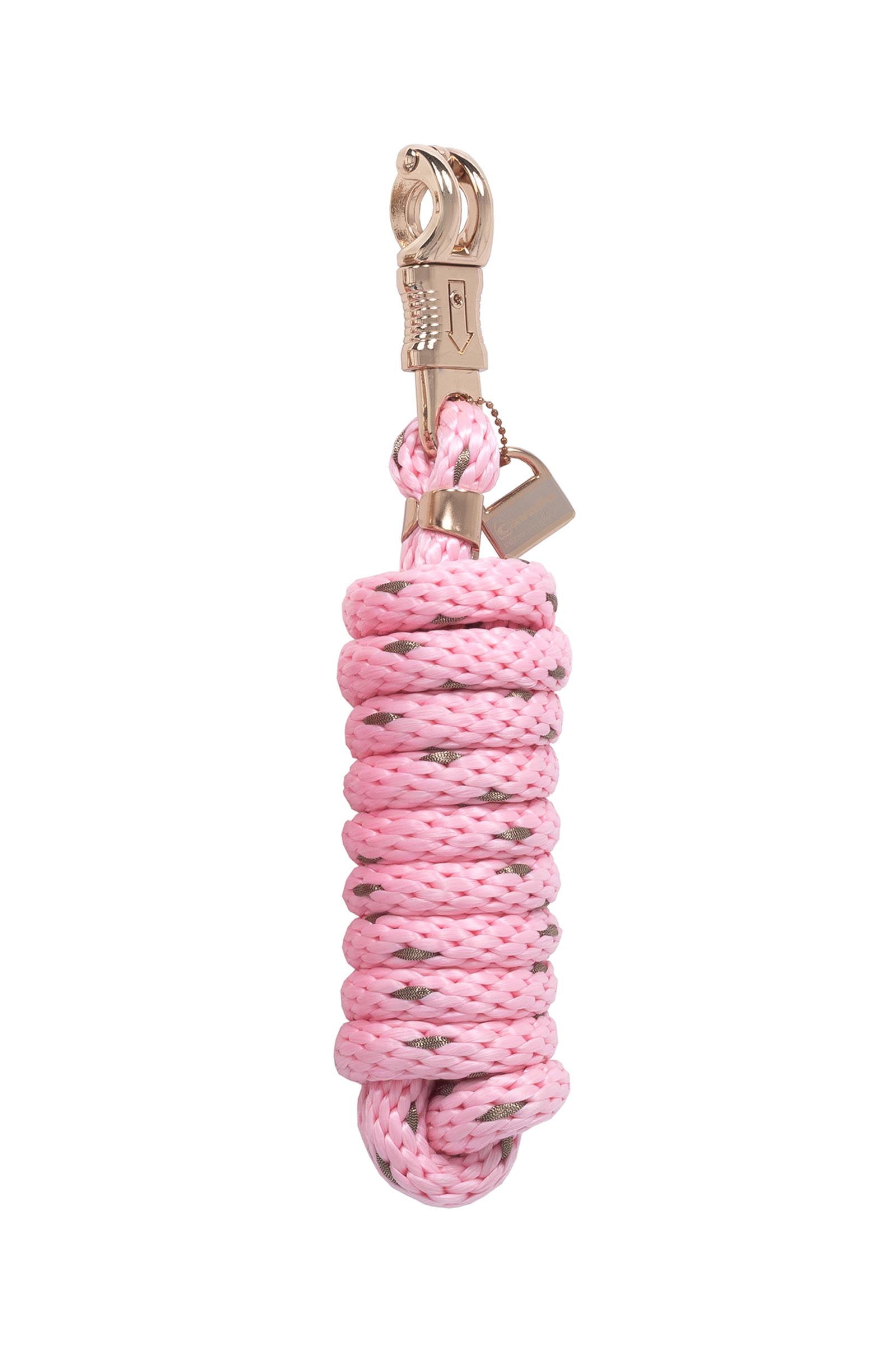 Powder Pink Cavallo CAVALPAZ longe avec mousqueton de s&eacute;curit&eacute;