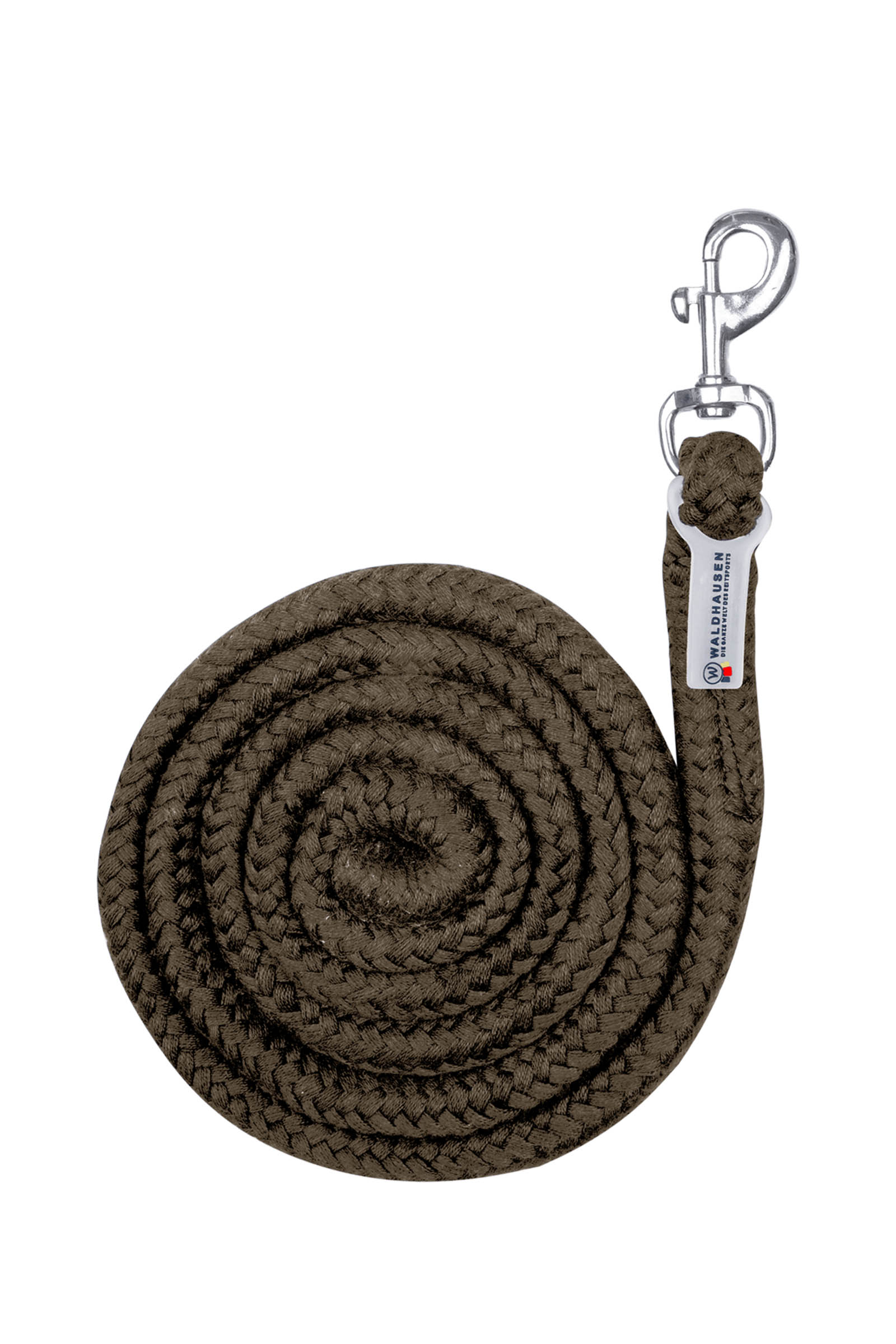 Green Brown Waldhausen Economic Lead Rope With Carabiner
