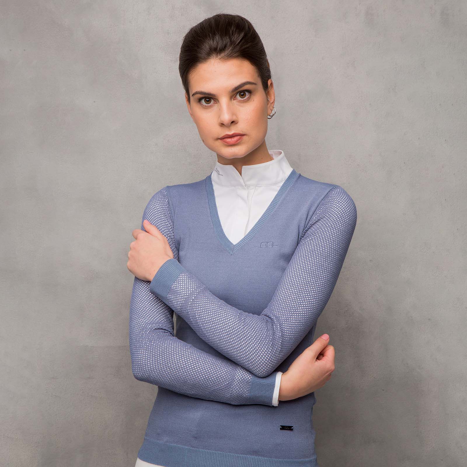 Pull AA pour femme avec manches perfor&eacute;es