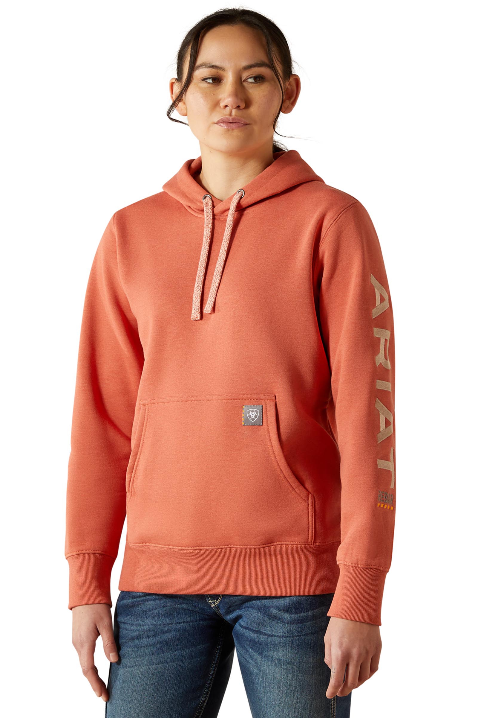 Aragon Heather/Cameo Ariat Rebar Sweat &agrave; capuche femme avec imprim&eacute;