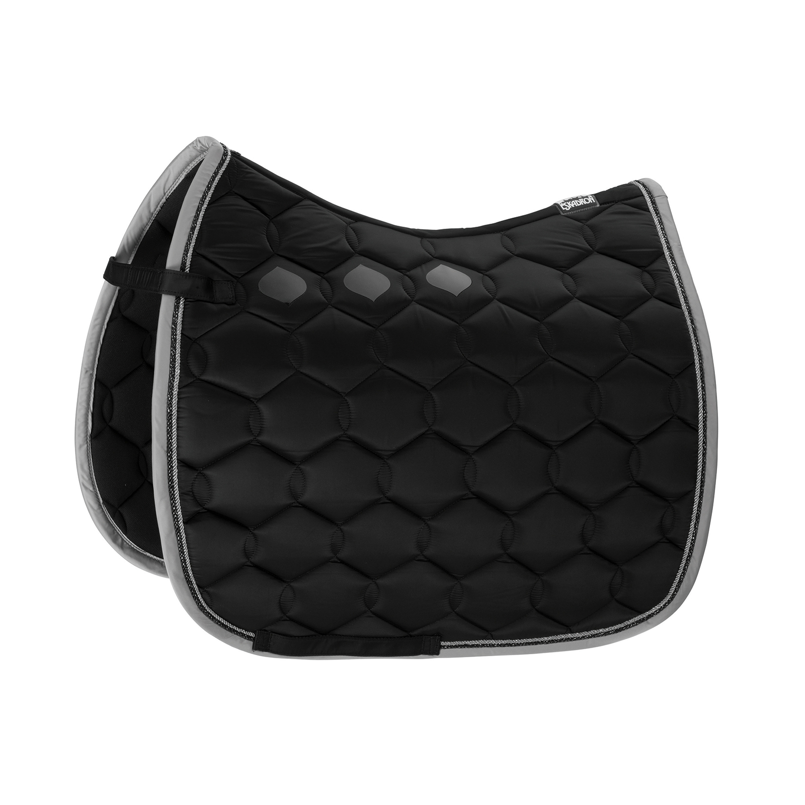 Black Tapis de selle de dressage Brillant Vague  Contraste Eskadron