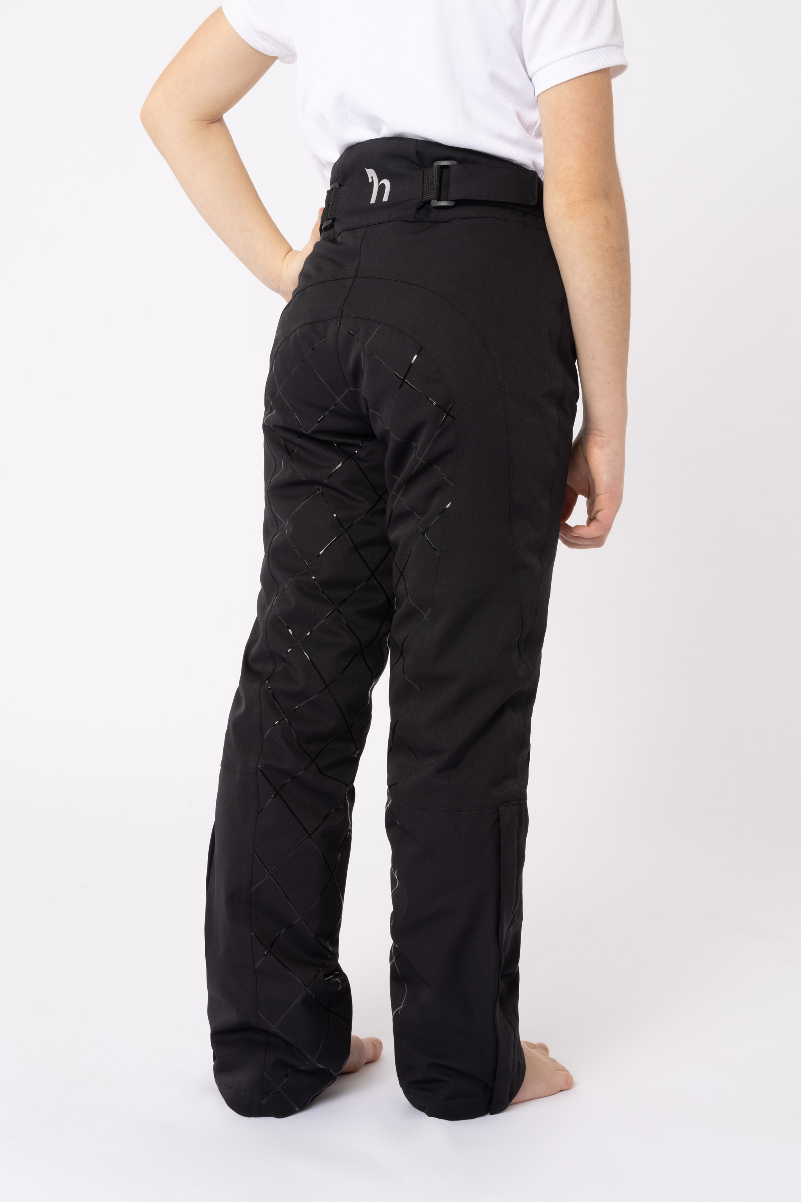 Pantalon d'&eacute;quitation matelass&eacute;e silicone Horze Adeline, enfants
