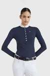 Tommy Hilfiger Equestrian T-Shirt de concours &agrave; manches longues pour femmes